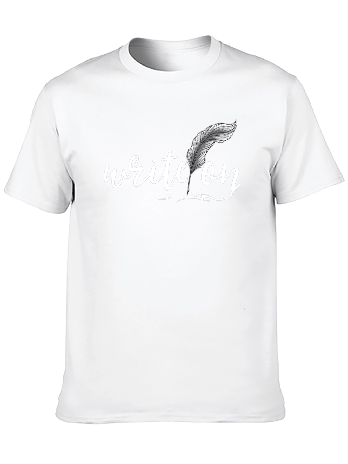 Write On Graphic Tee - Black Cotton T-Shirt