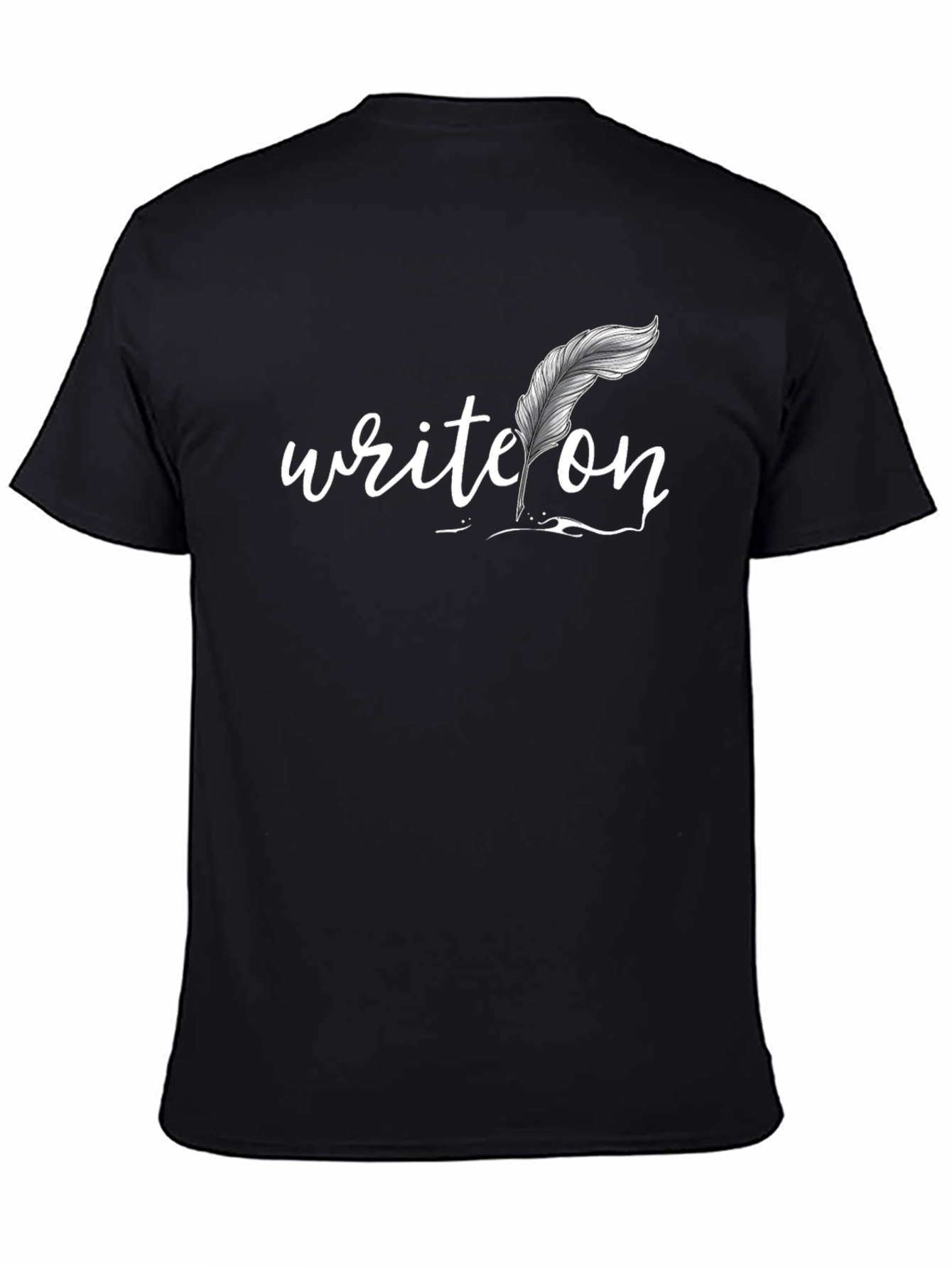 Write On Graphic Tee - Black Cotton T-Shirt
