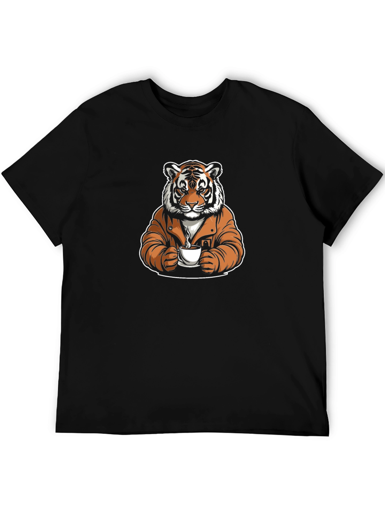 Cool Tiger Coffee Graphic Tee