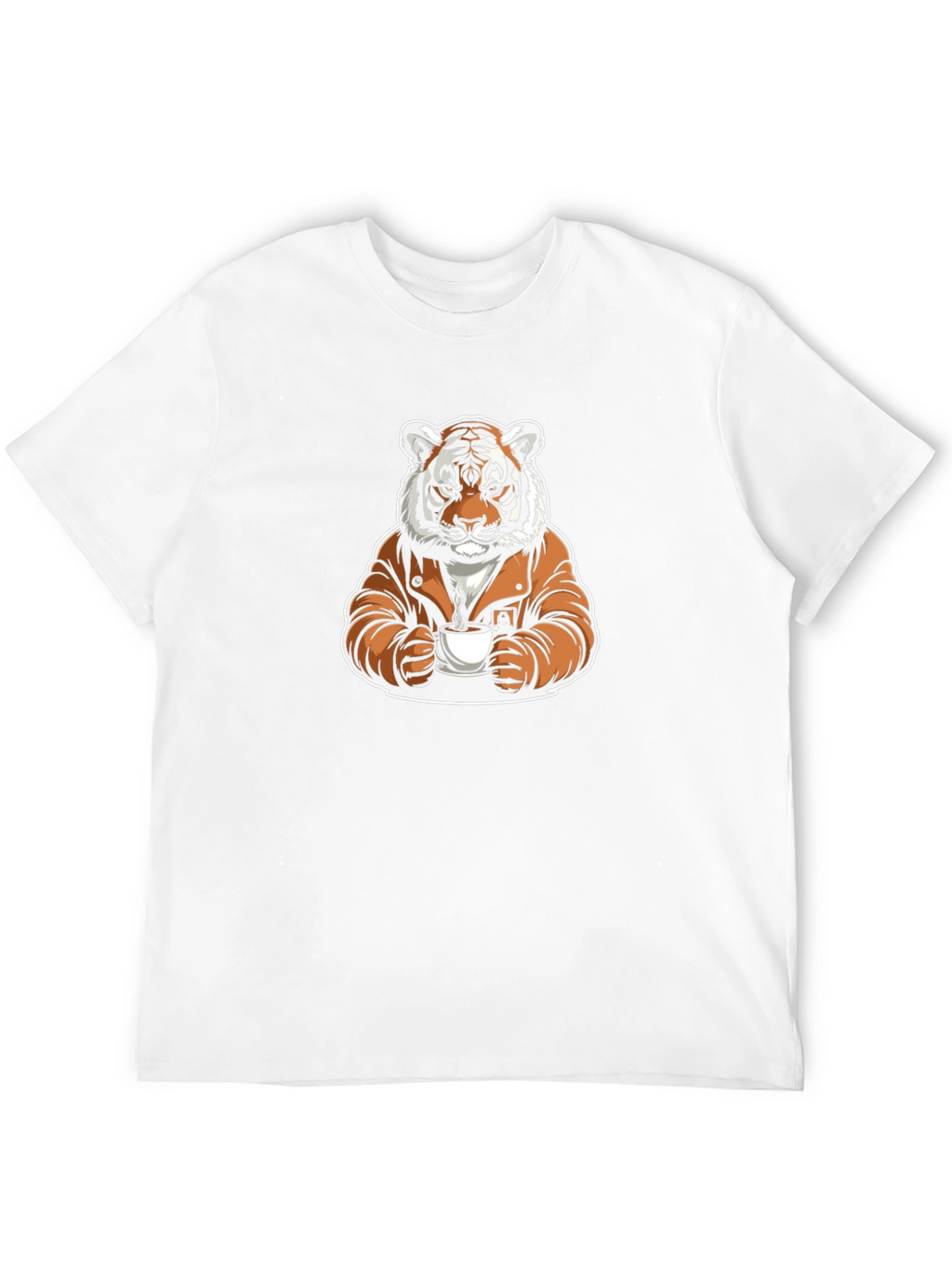 Cool Tiger Coffee Graphic Tee