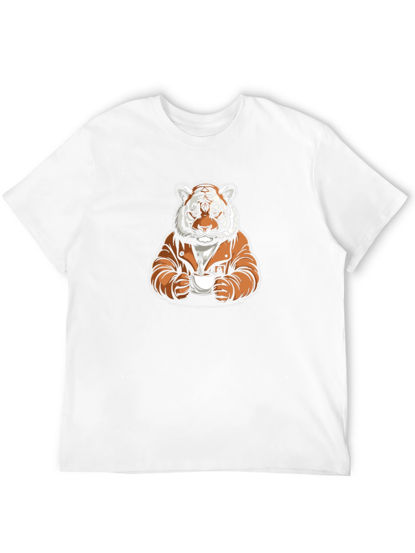 Cool Tiger Coffee Graphic Tee