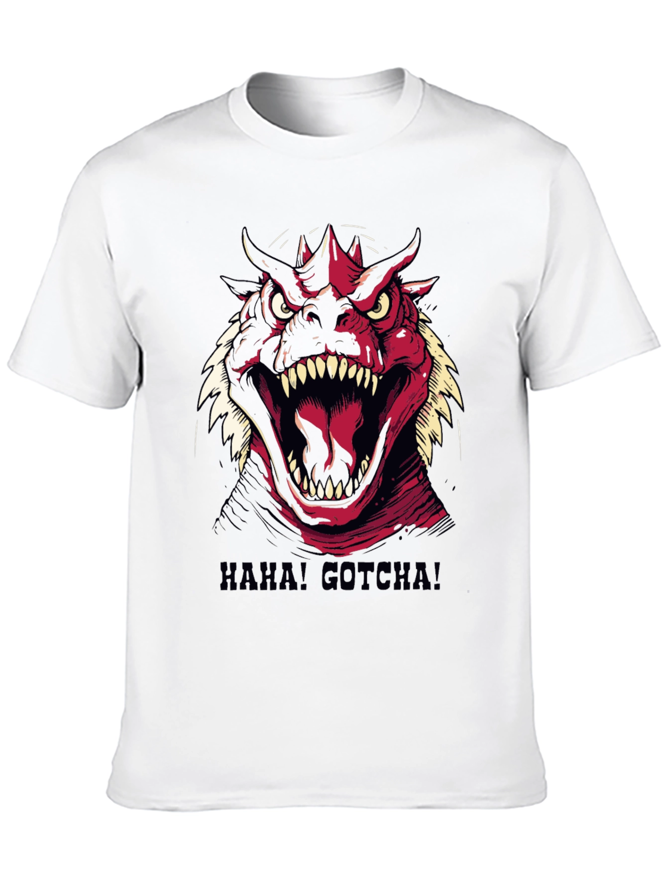 Roaring Monster Graphic Tee - Haha! Gotcha!