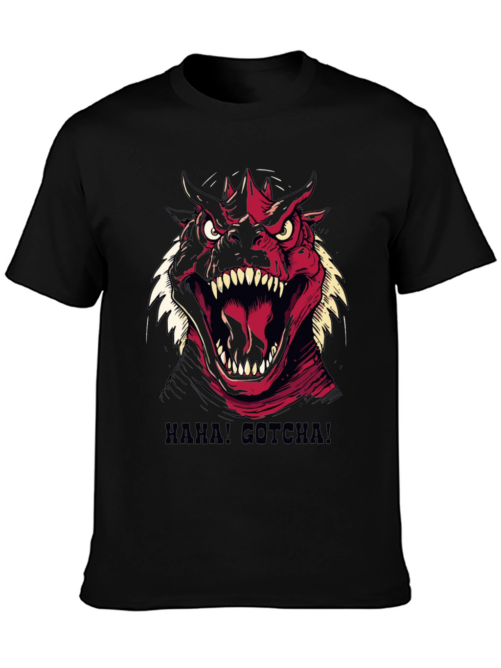 Roaring Monster Graphic Tee - Haha! Gotcha!