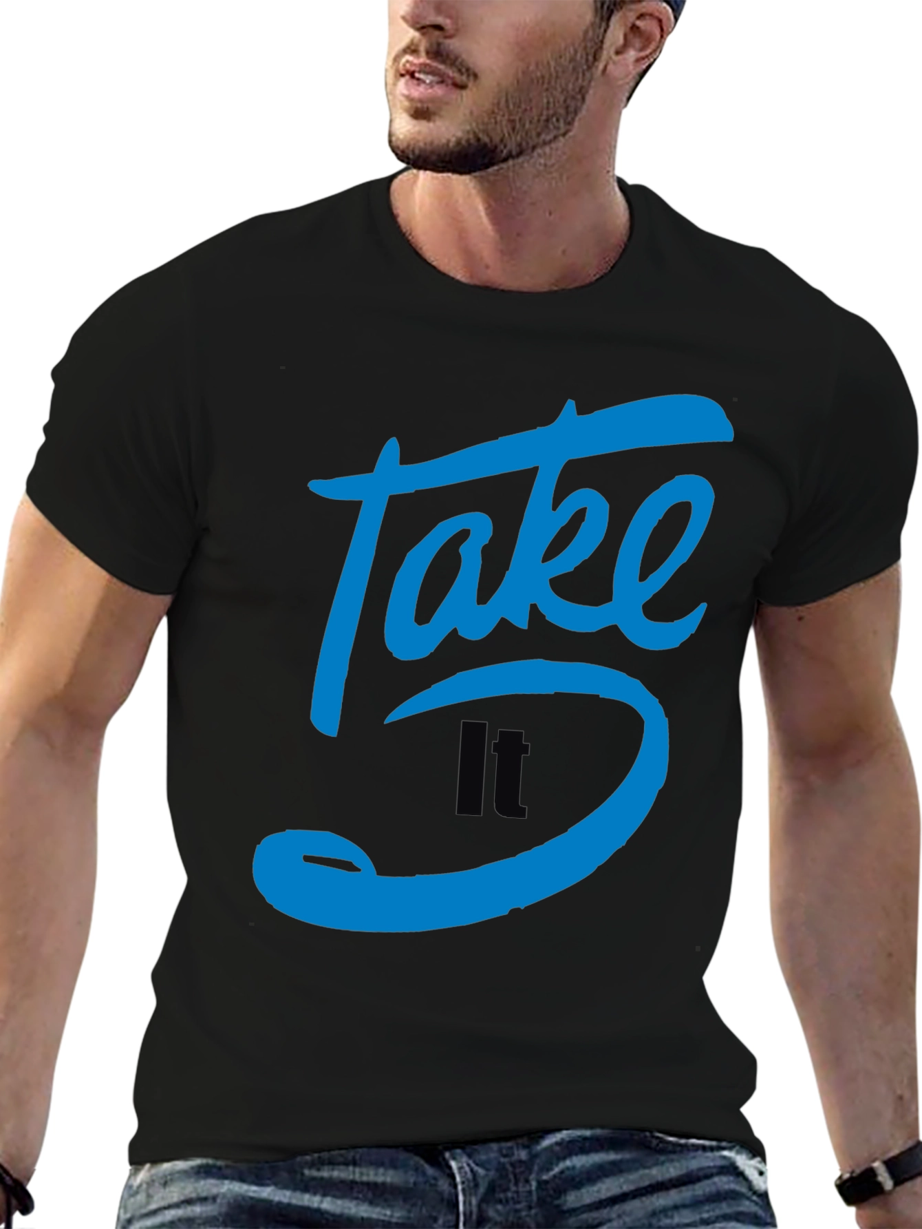 Take It 5 T-Shirt - Graphic Print Tee