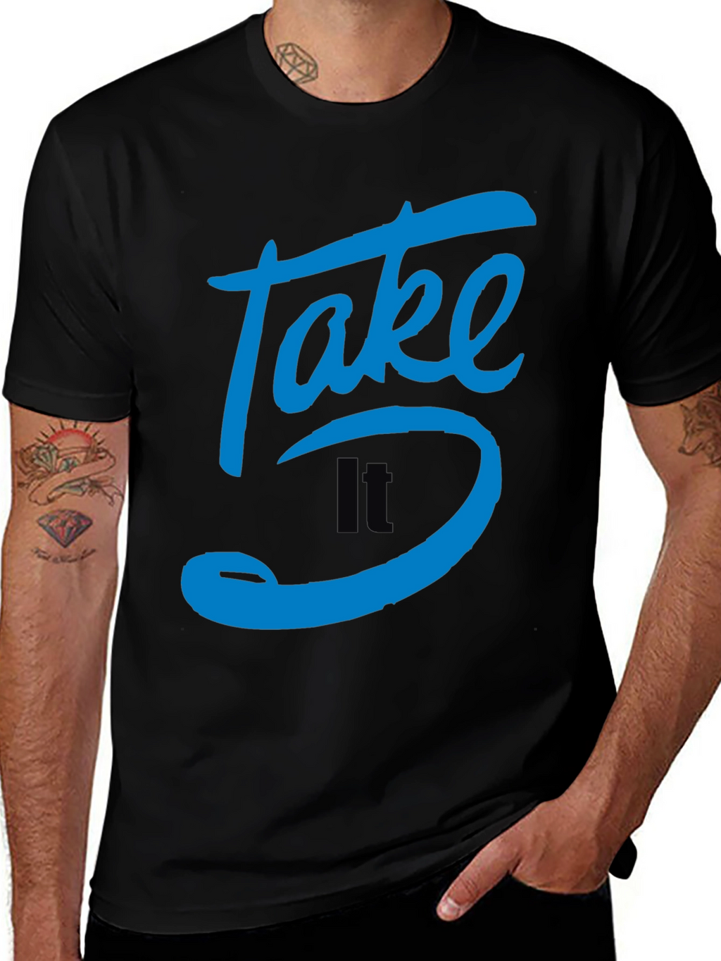 Take It 5 T-Shirt - Graphic Print Tee
