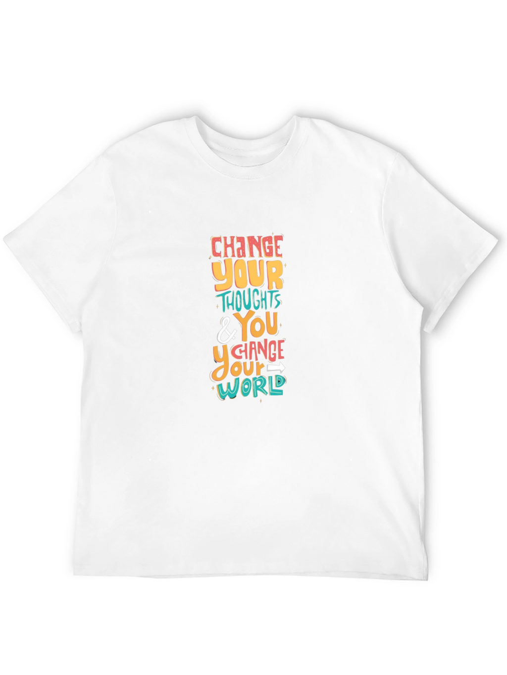 Inspirational Graphic Tee - Change Your Thoughts