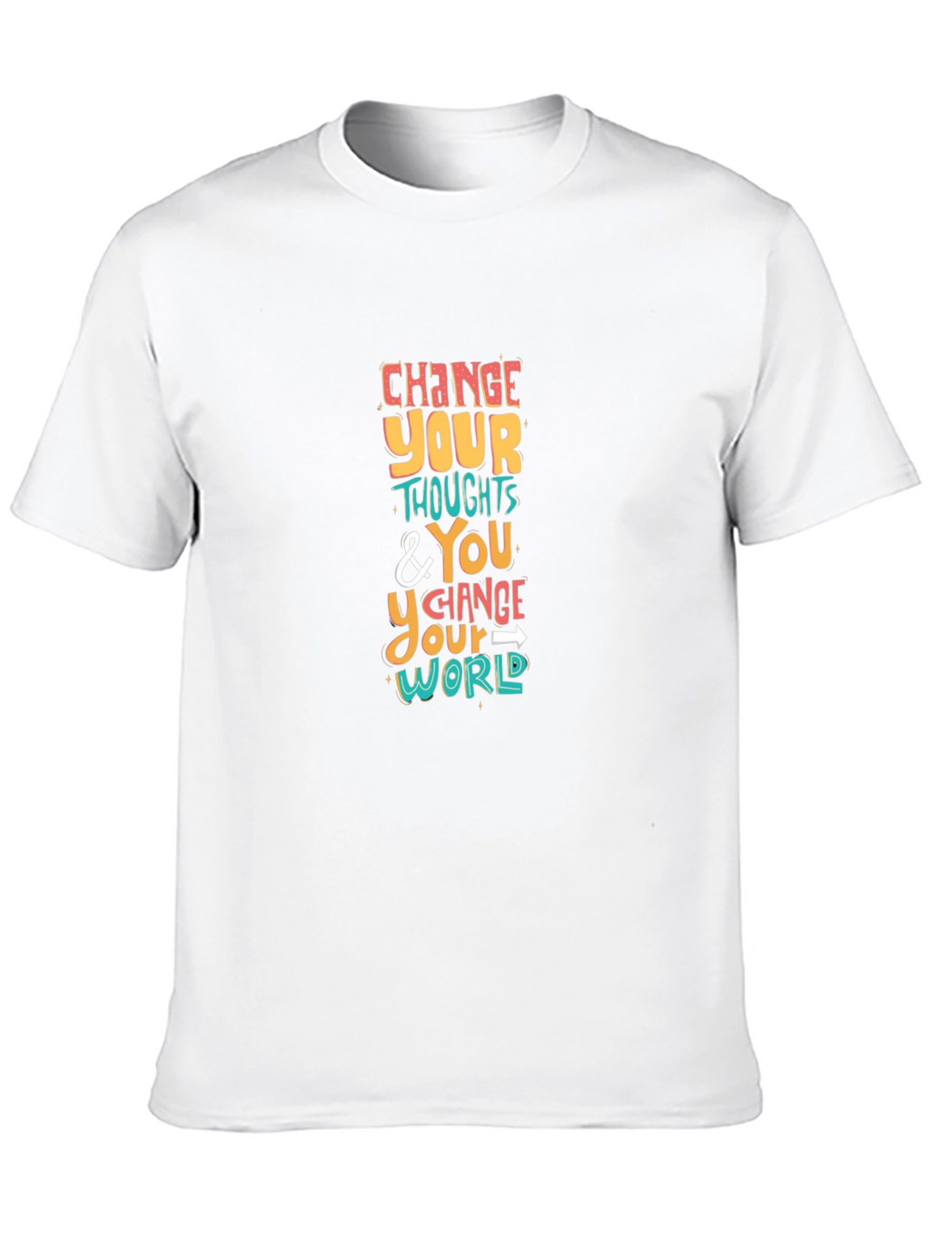 Inspirational Graphic Tee - Change Your Thoughts