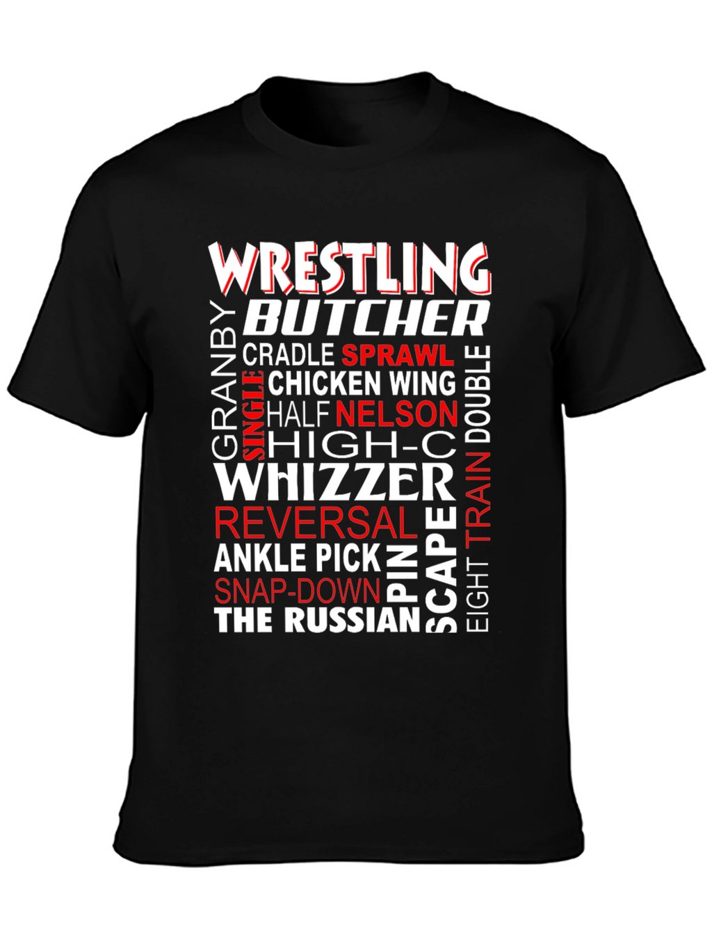 Wrestling Terminology Graphic T-Shirt