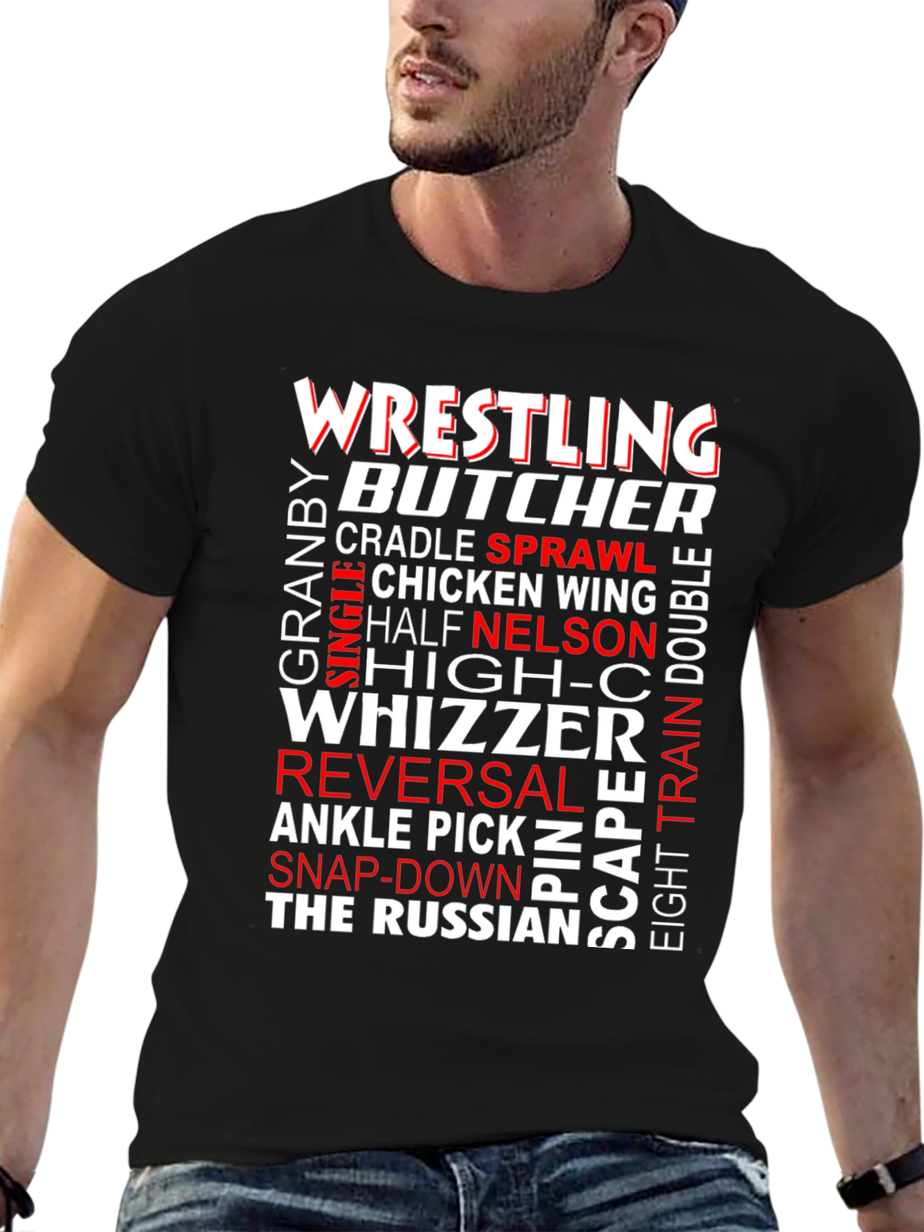 Wrestling Terminology Graphic T-Shirt