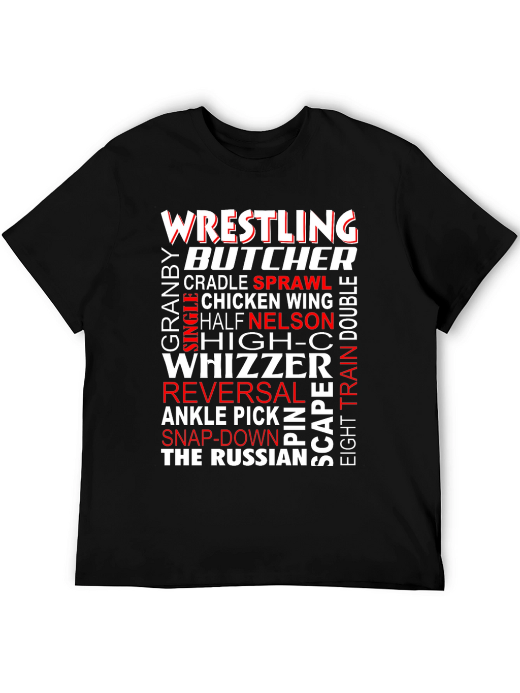 Wrestling Terminology Graphic T-Shirt