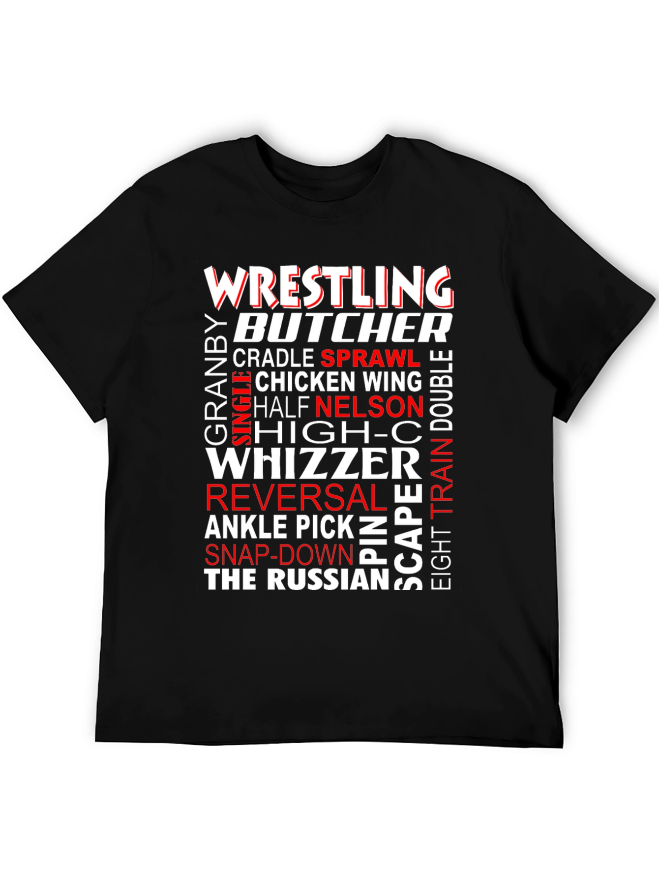 Wrestling Terminology Graphic T-Shirt