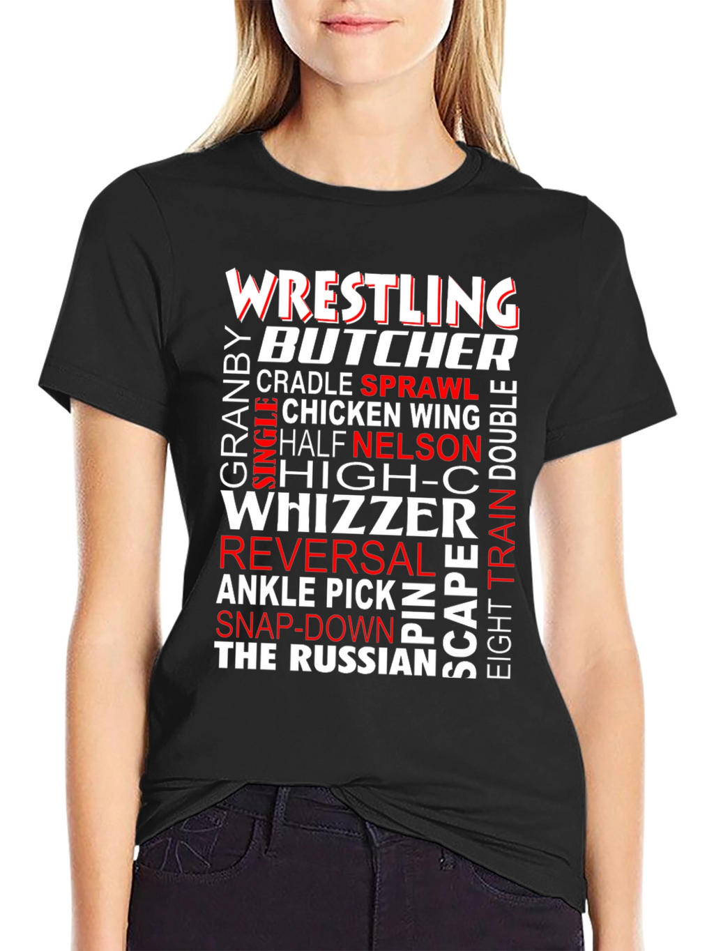 Wrestling Terminology Graphic T-Shirt