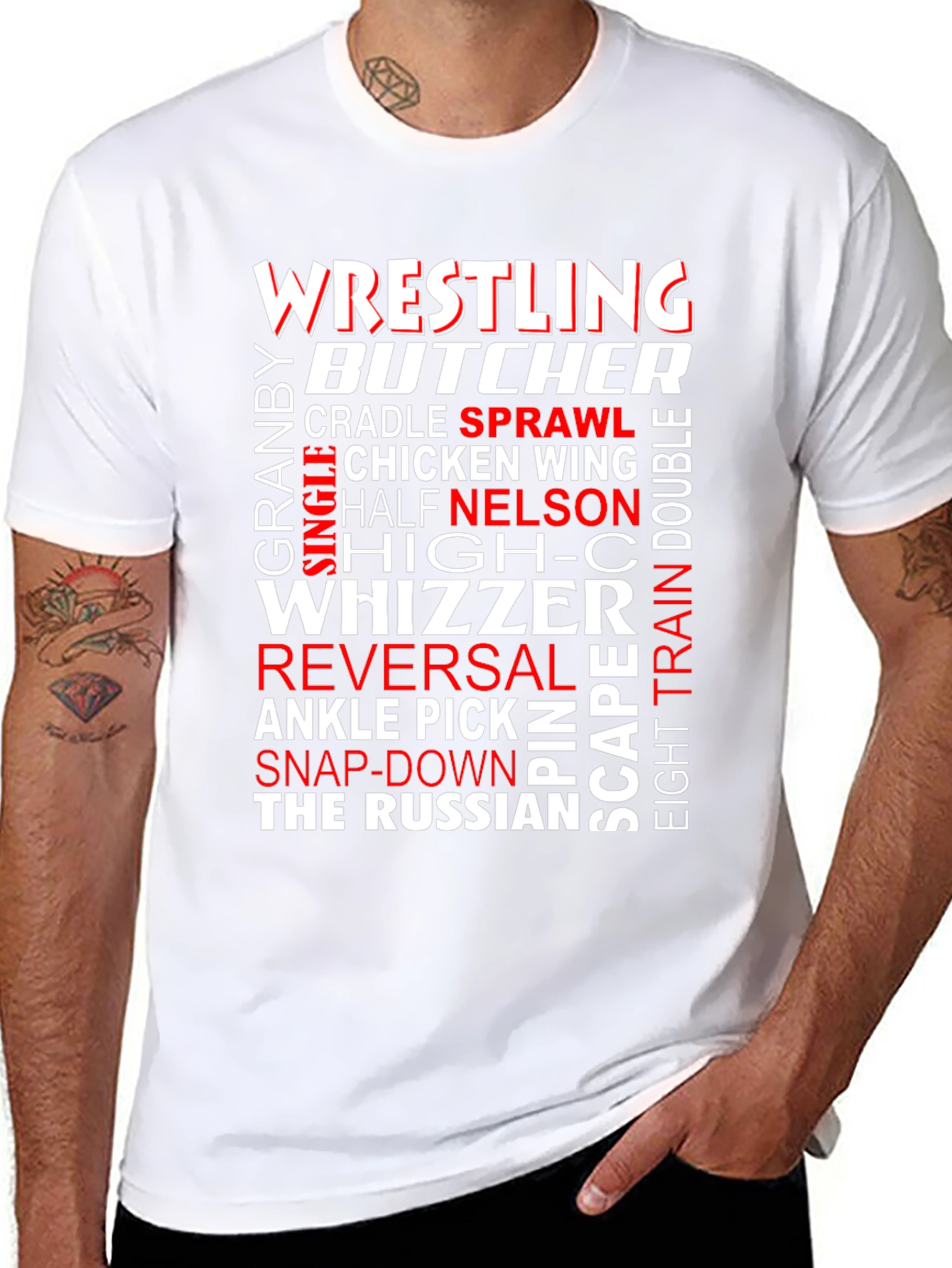 Wrestling Terminology Graphic T-Shirt