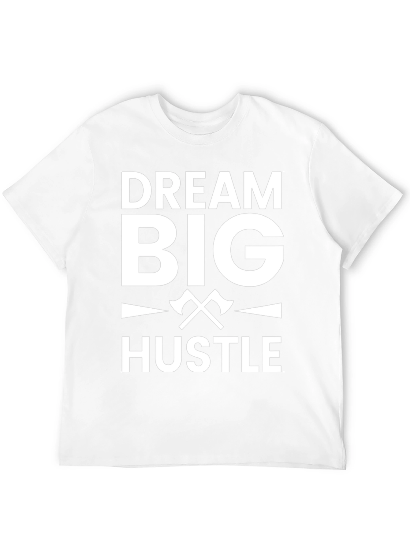 Dream Big Hustle Black Graphic T-Shirt