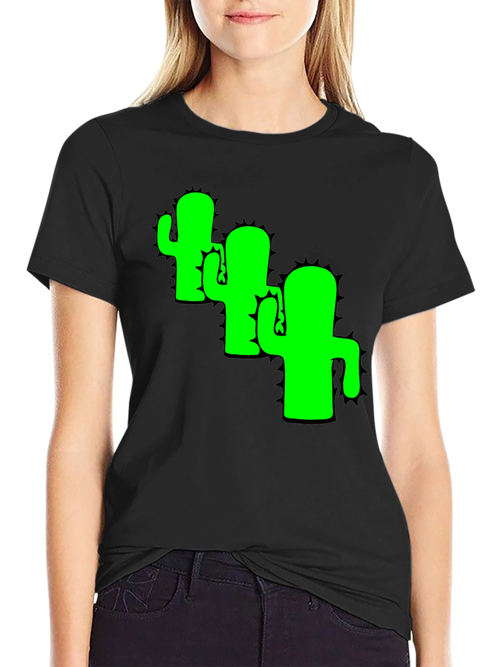Cactus Graphic Tee - Cool Desert Vibes Black T-Shirt