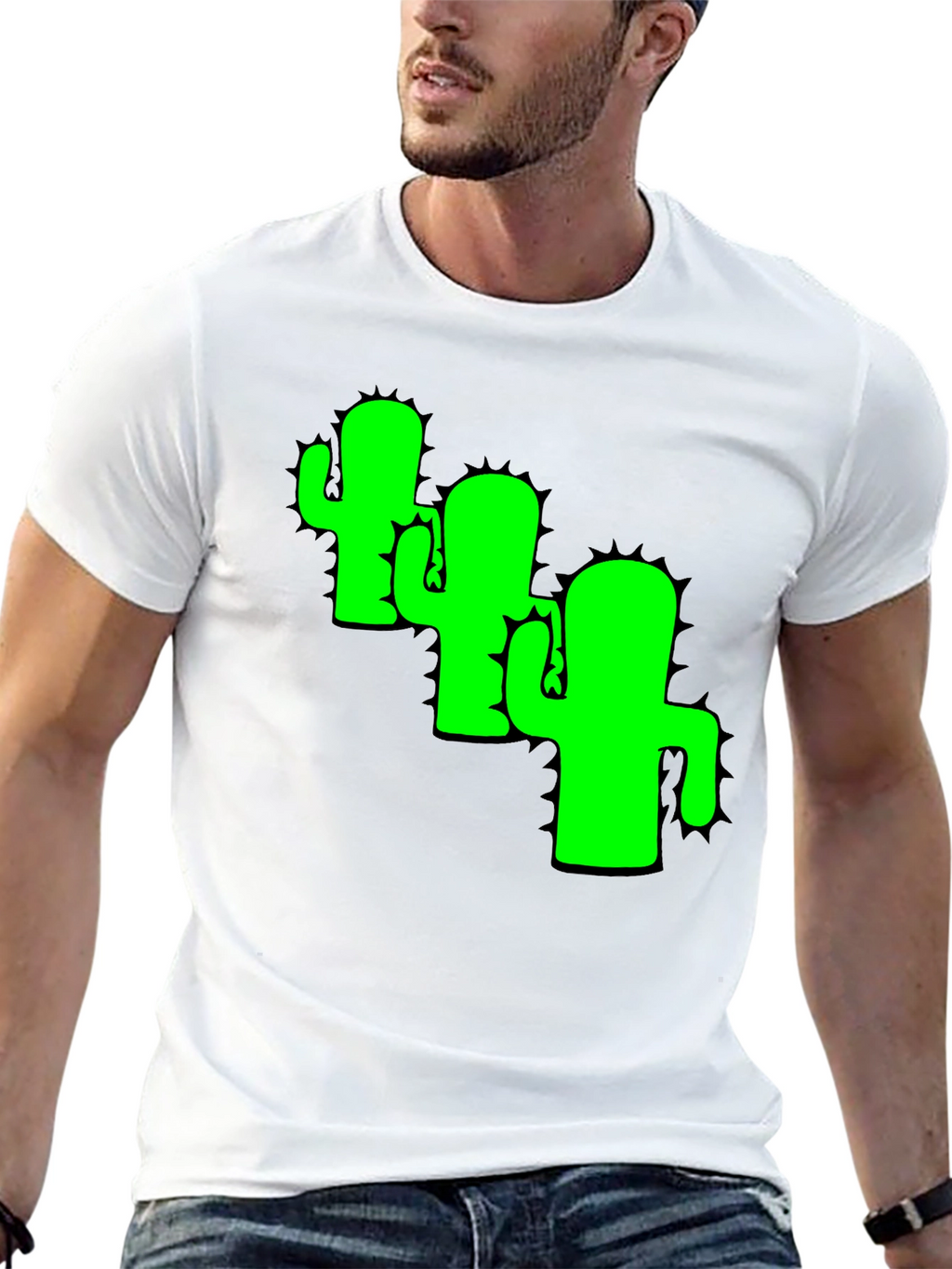 Cactus Graphic Tee - Cool Desert Vibes Black T-Shirt