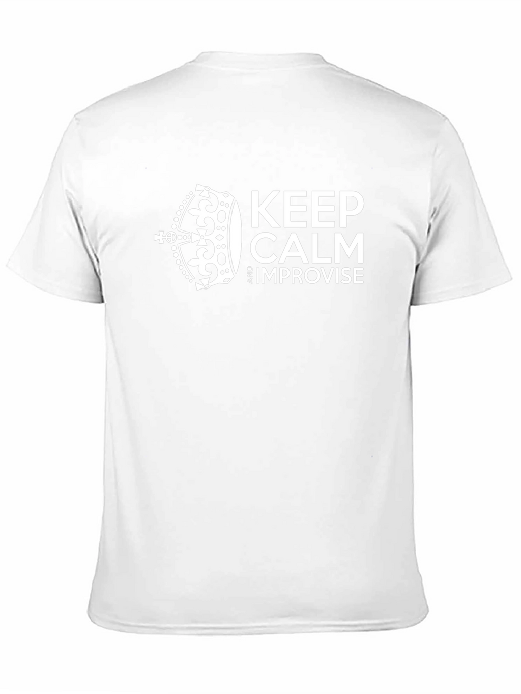 Keep Calm Improvise Black Graphic Tee