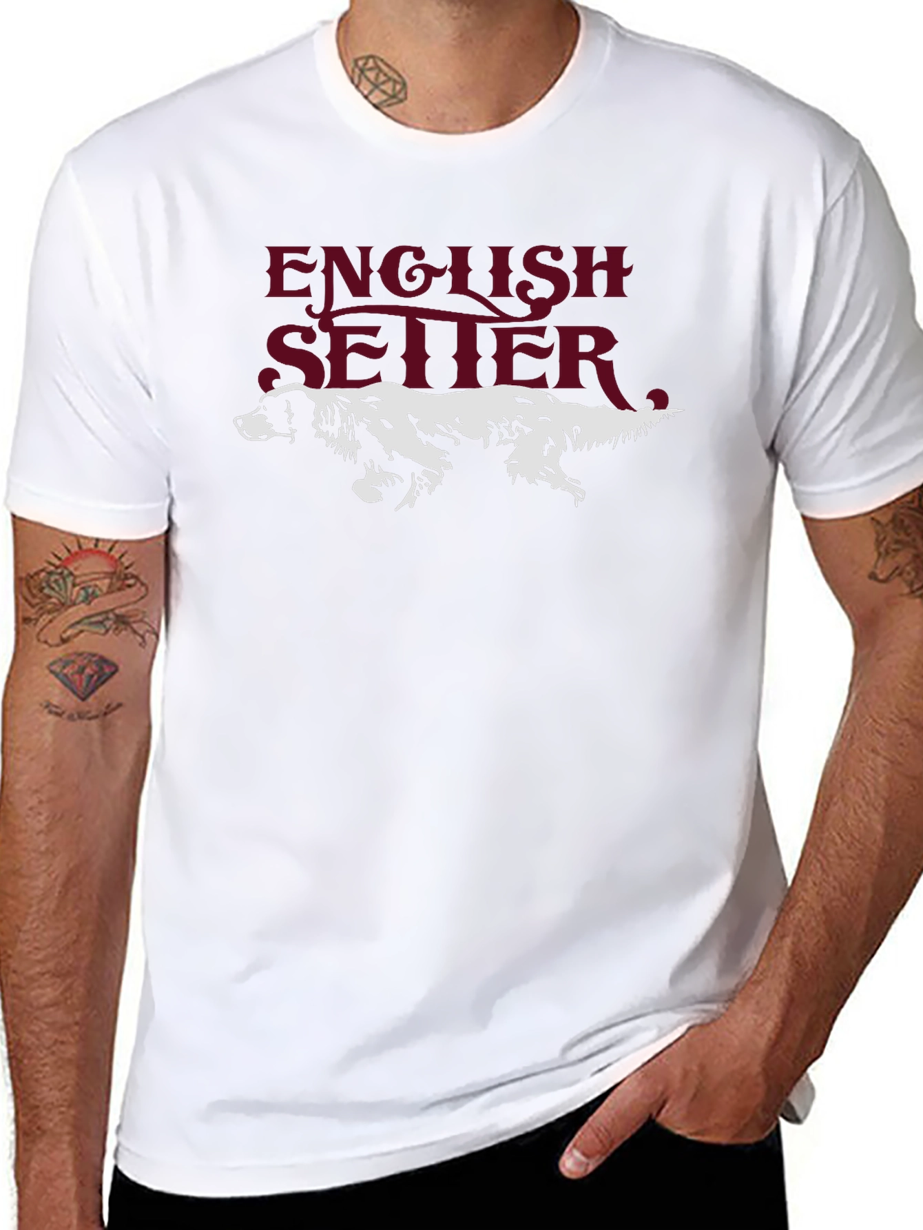 English Setter Dog Graphic Tee - Classic Comfort Fit