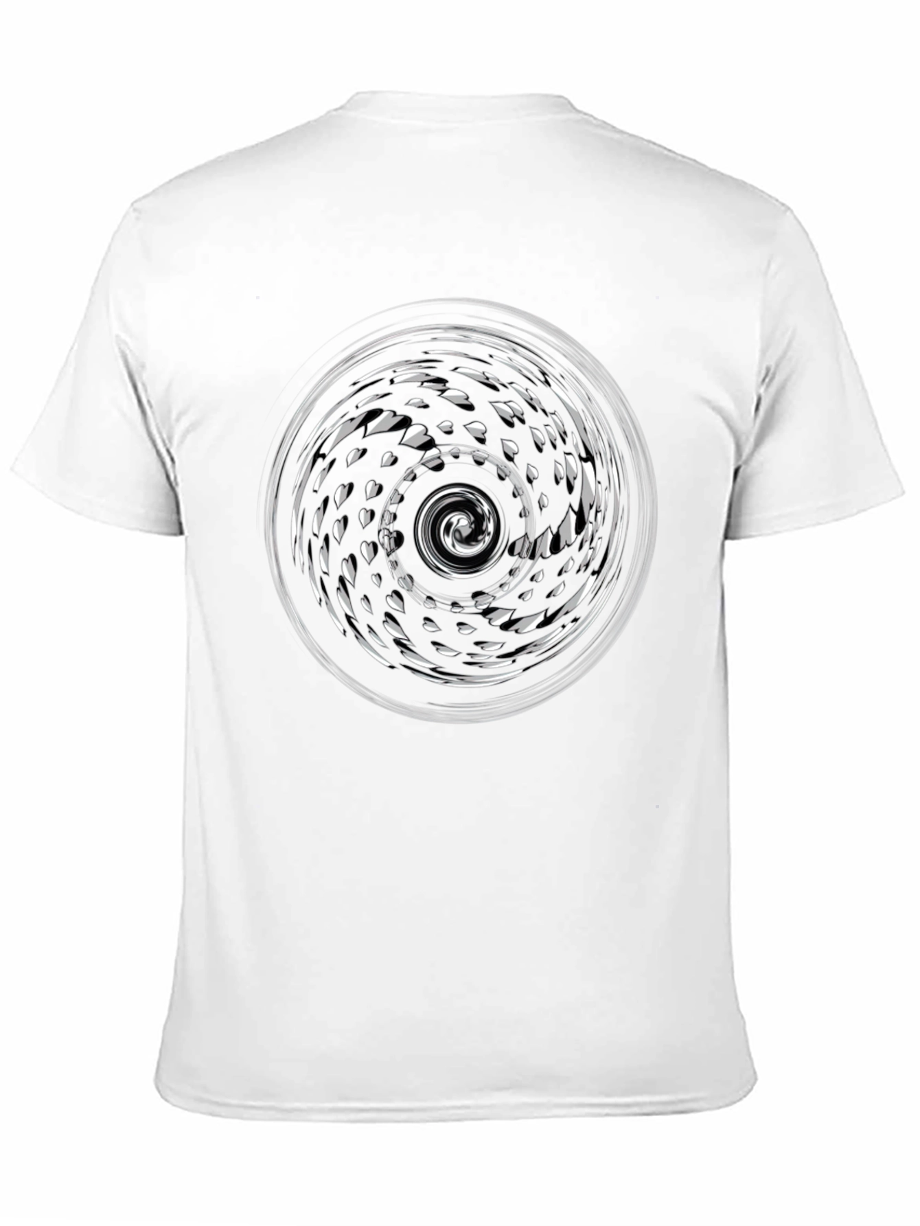 Abstract Swirl Graphic T-Shirt - Stylish Mens Tee