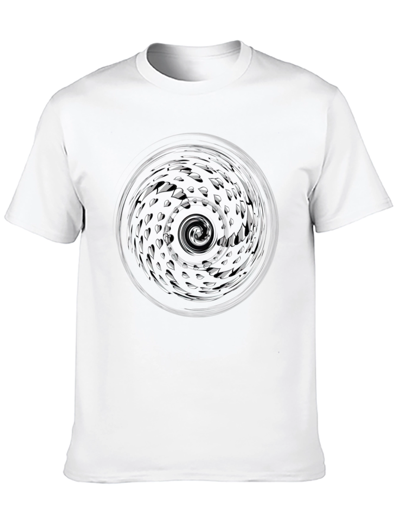 Abstract Swirl Graphic T-Shirt - Stylish Mens Tee