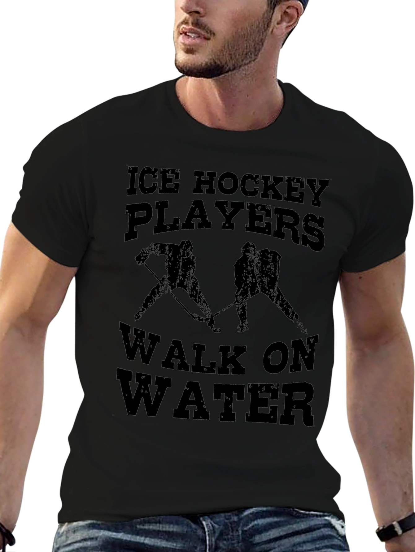 Ice Hockey Players Walk on Water T-Shirt