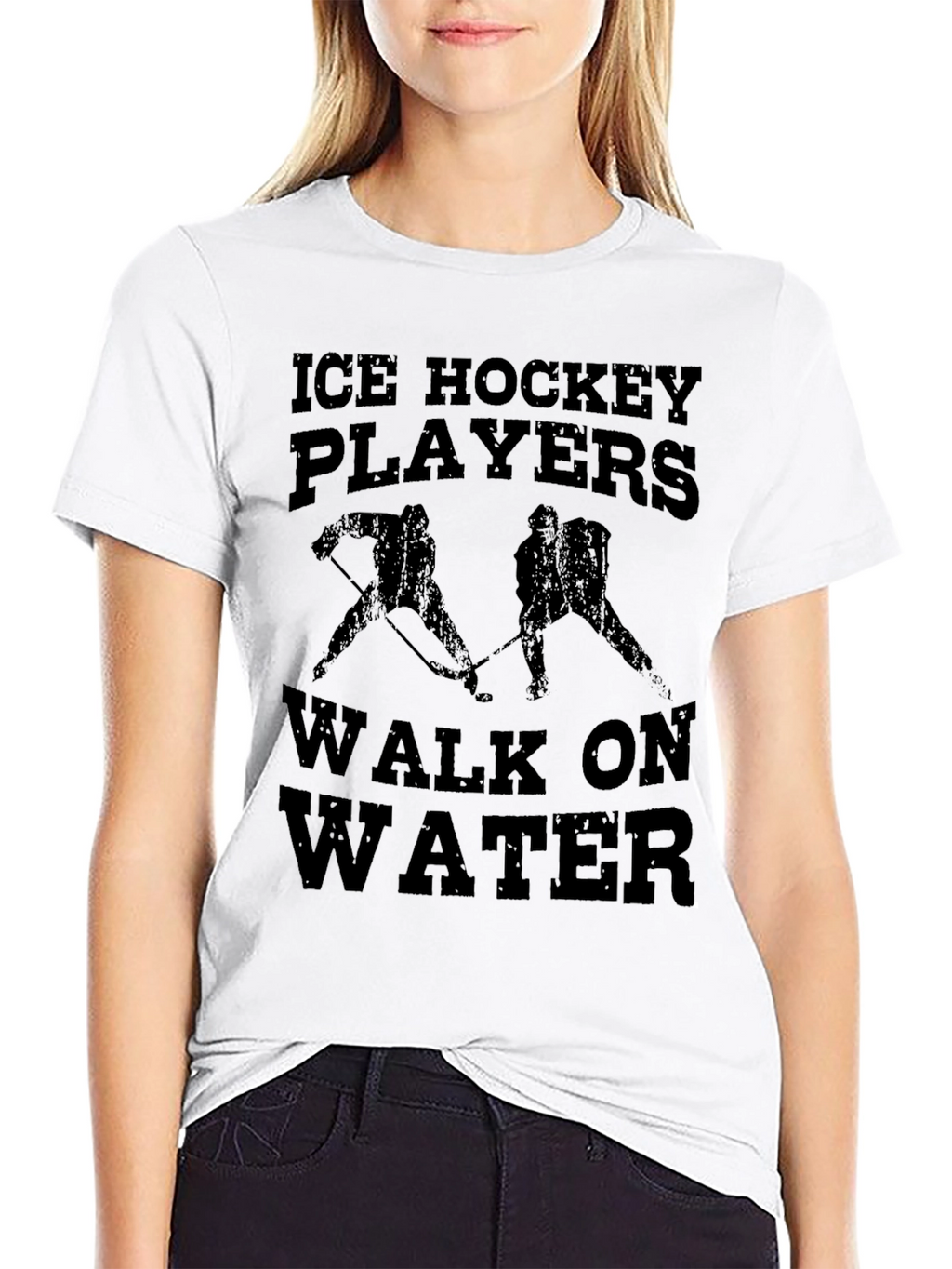 Ice Hockey Players Walk on Water T-Shirt