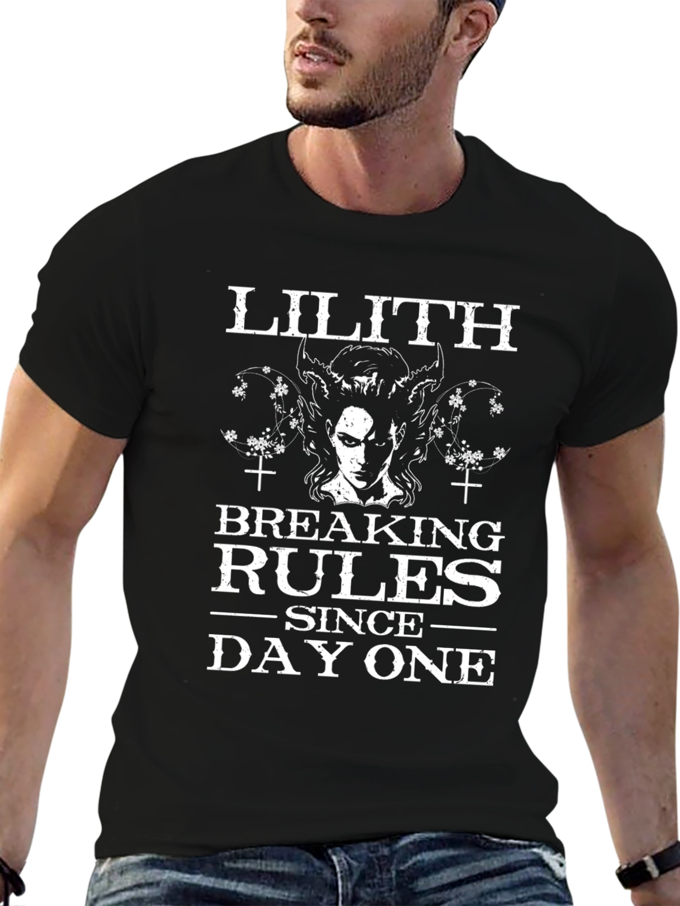 Lilith Breaking Rules Since Day One Black T-Shirt