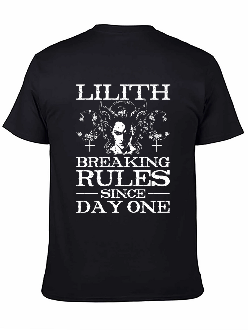 Lilith Breaking Rules Since Day One Black T-Shirt