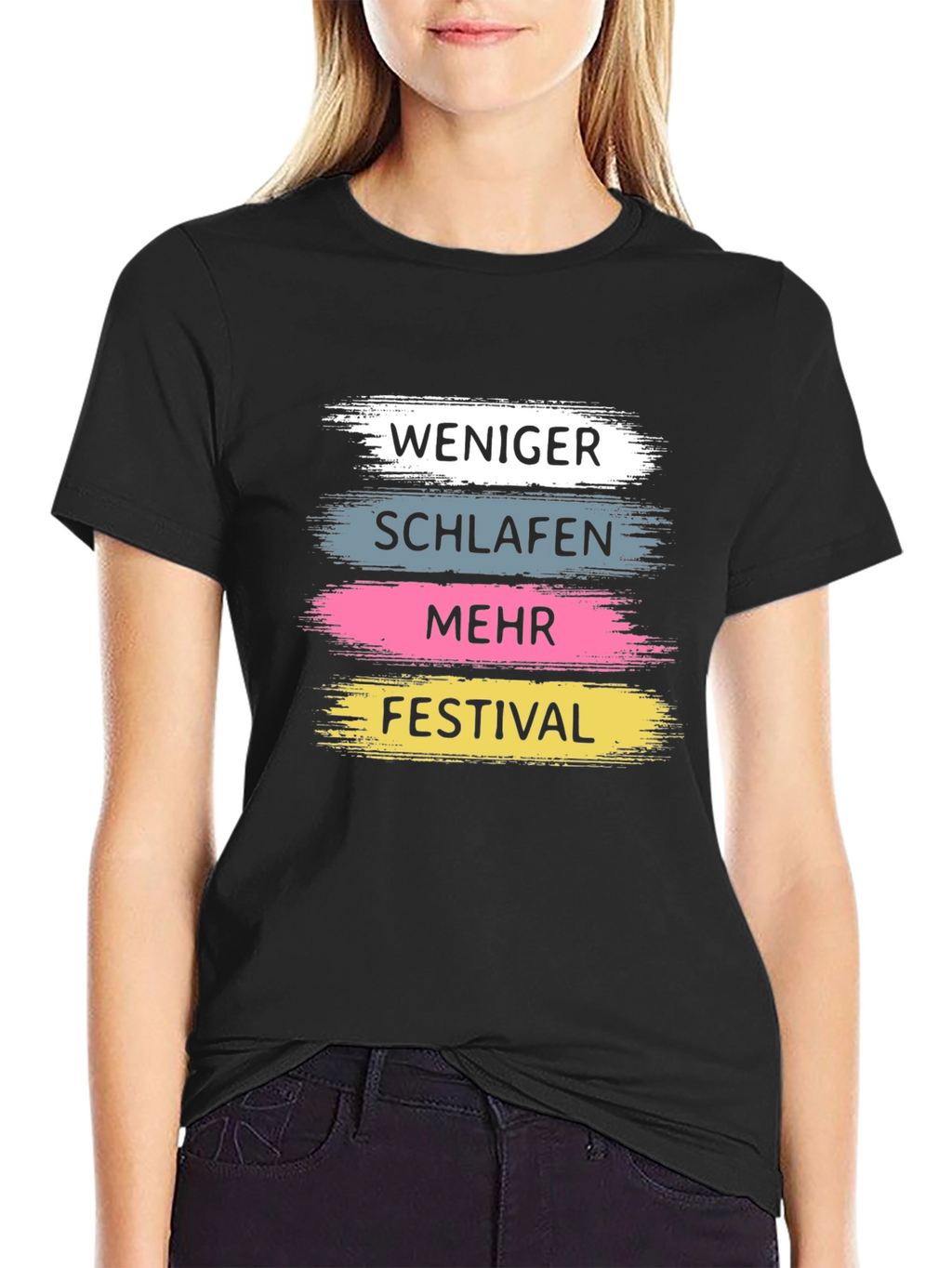 Weniger Schlafen Festival Graphic T-Shirt