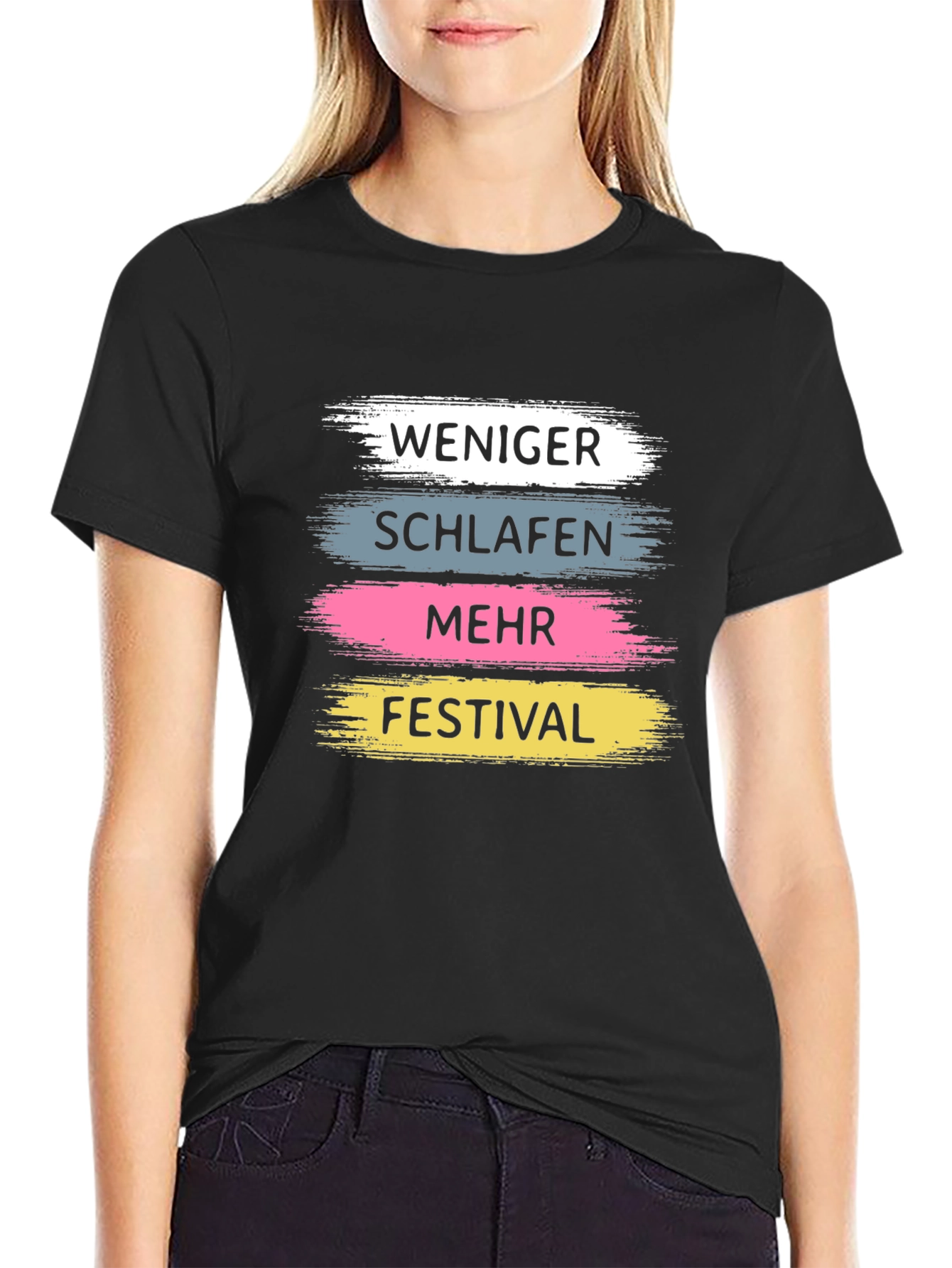 Weniger Schlafen Festival Graphic T-Shirt