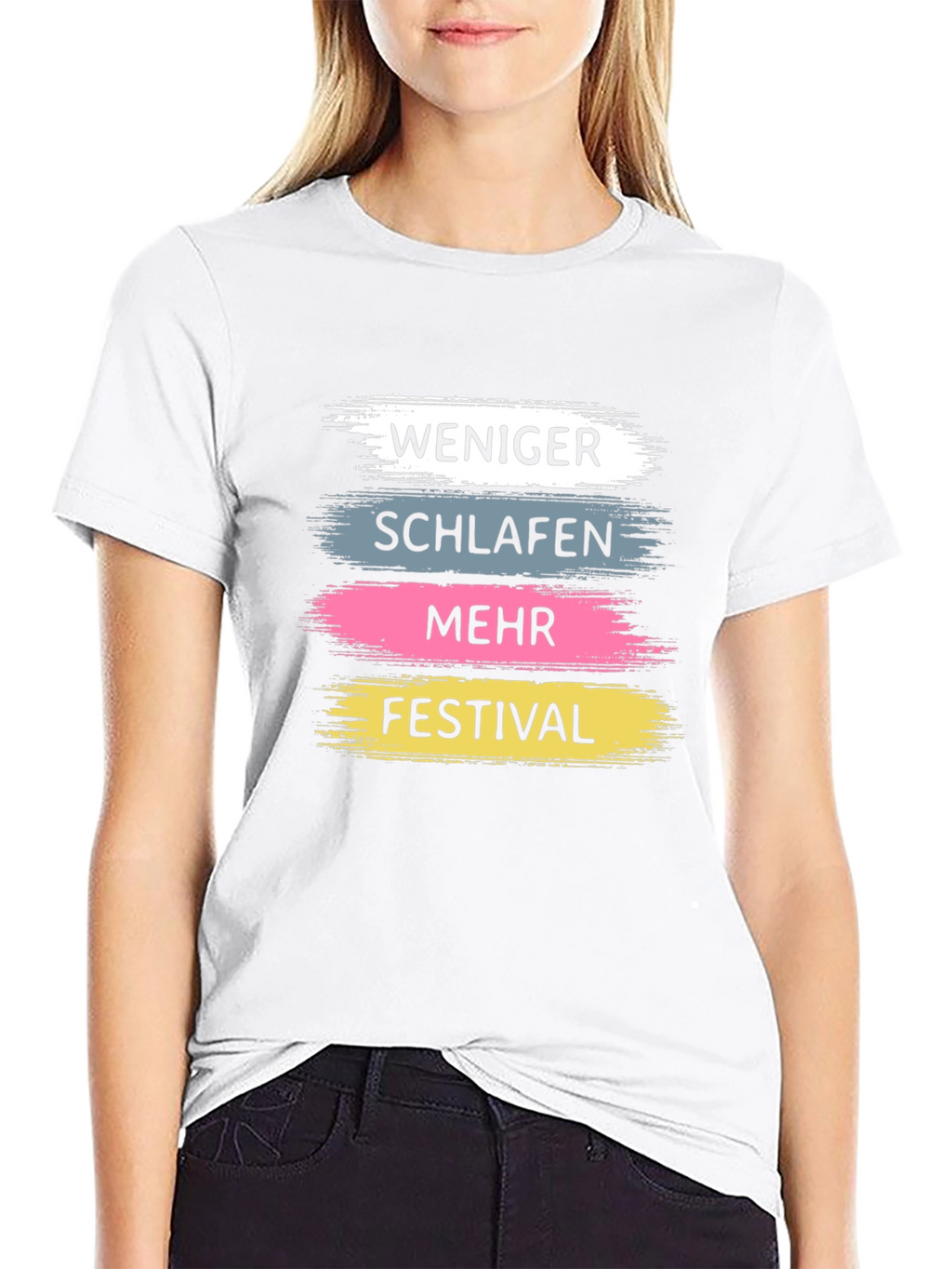 Weniger Schlafen Festival Graphic T-Shirt