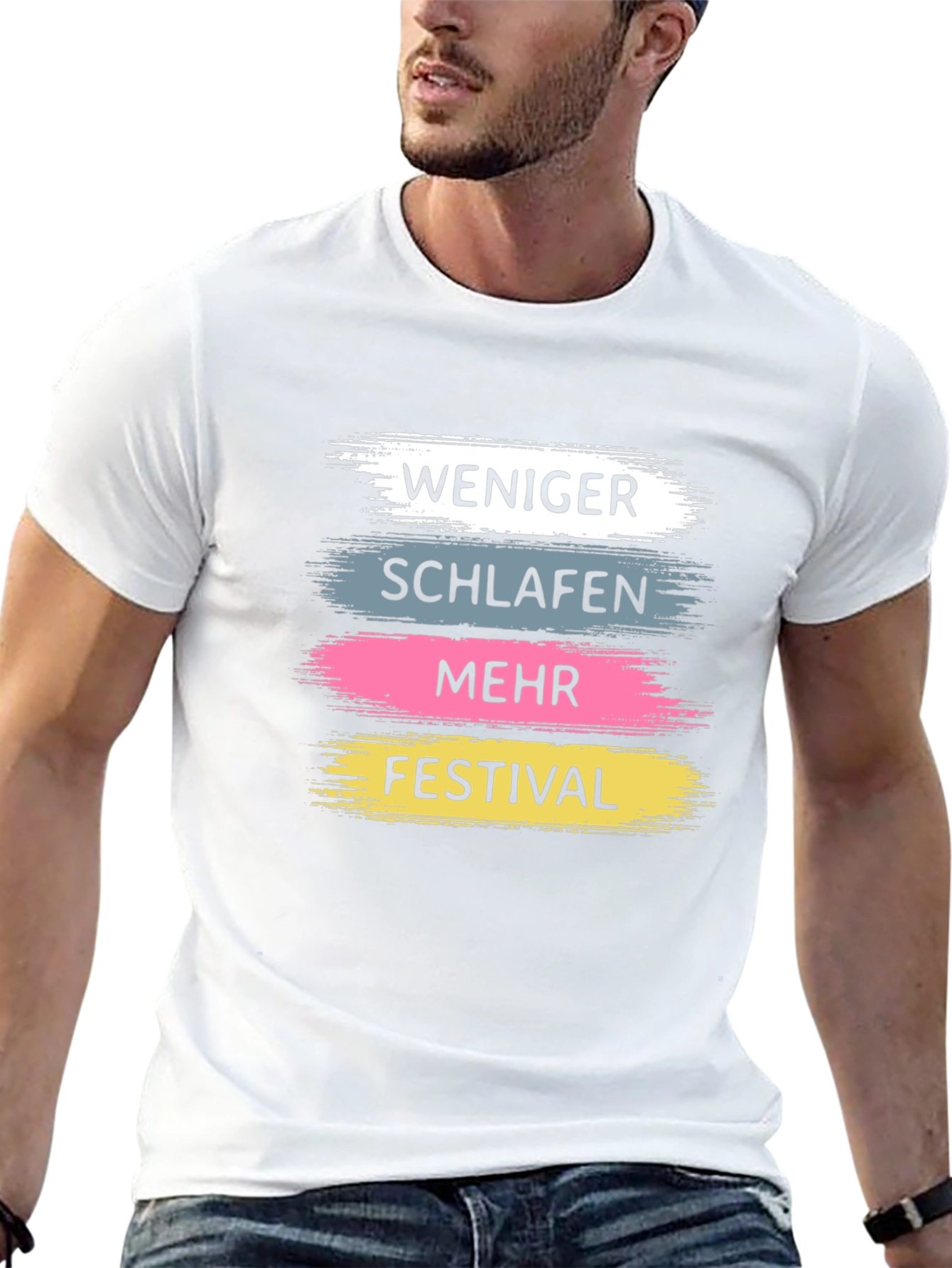 Weniger Schlafen Festival Graphic T-Shirt