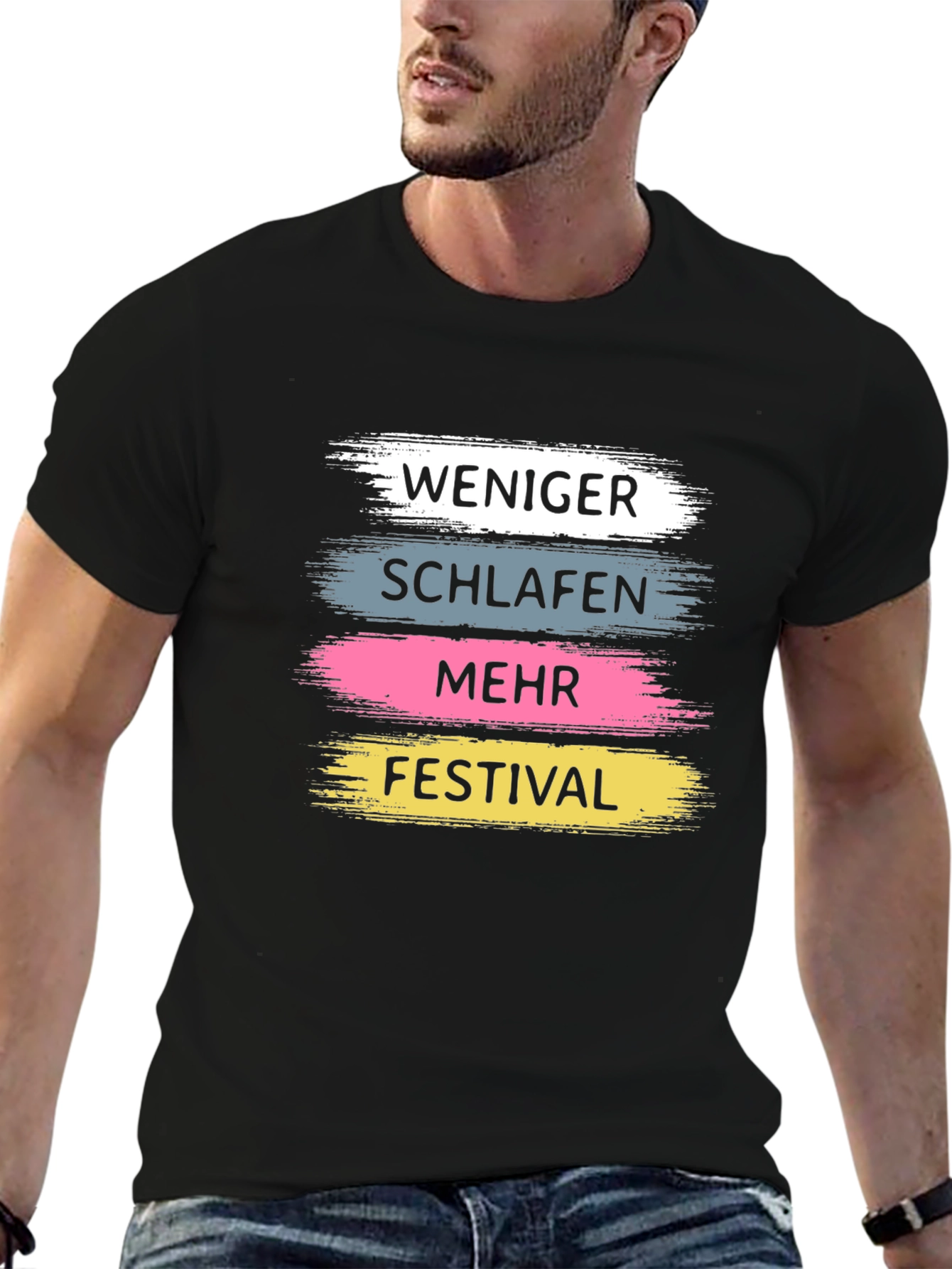 Weniger Schlafen Festival Graphic T-Shirt