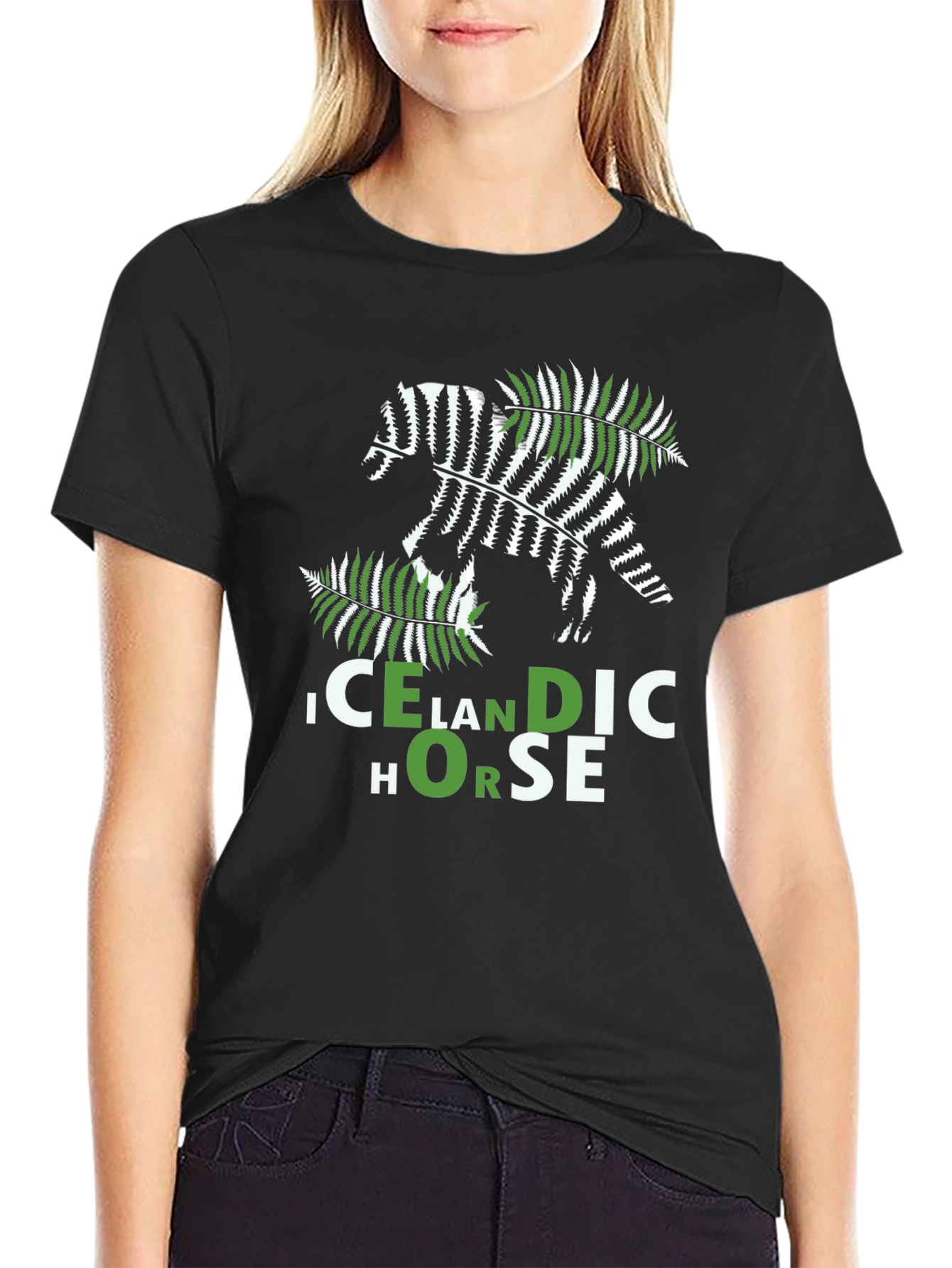 Icelandic Horse Graphic Tee - Nature Inspired Design