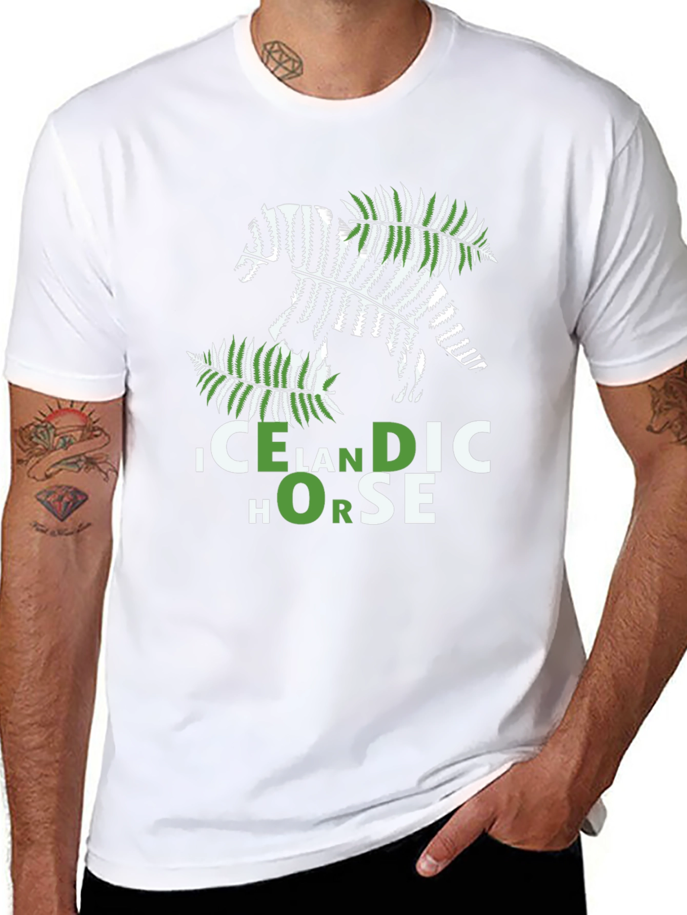 Icelandic Horse Graphic Tee - Nature Inspired Design