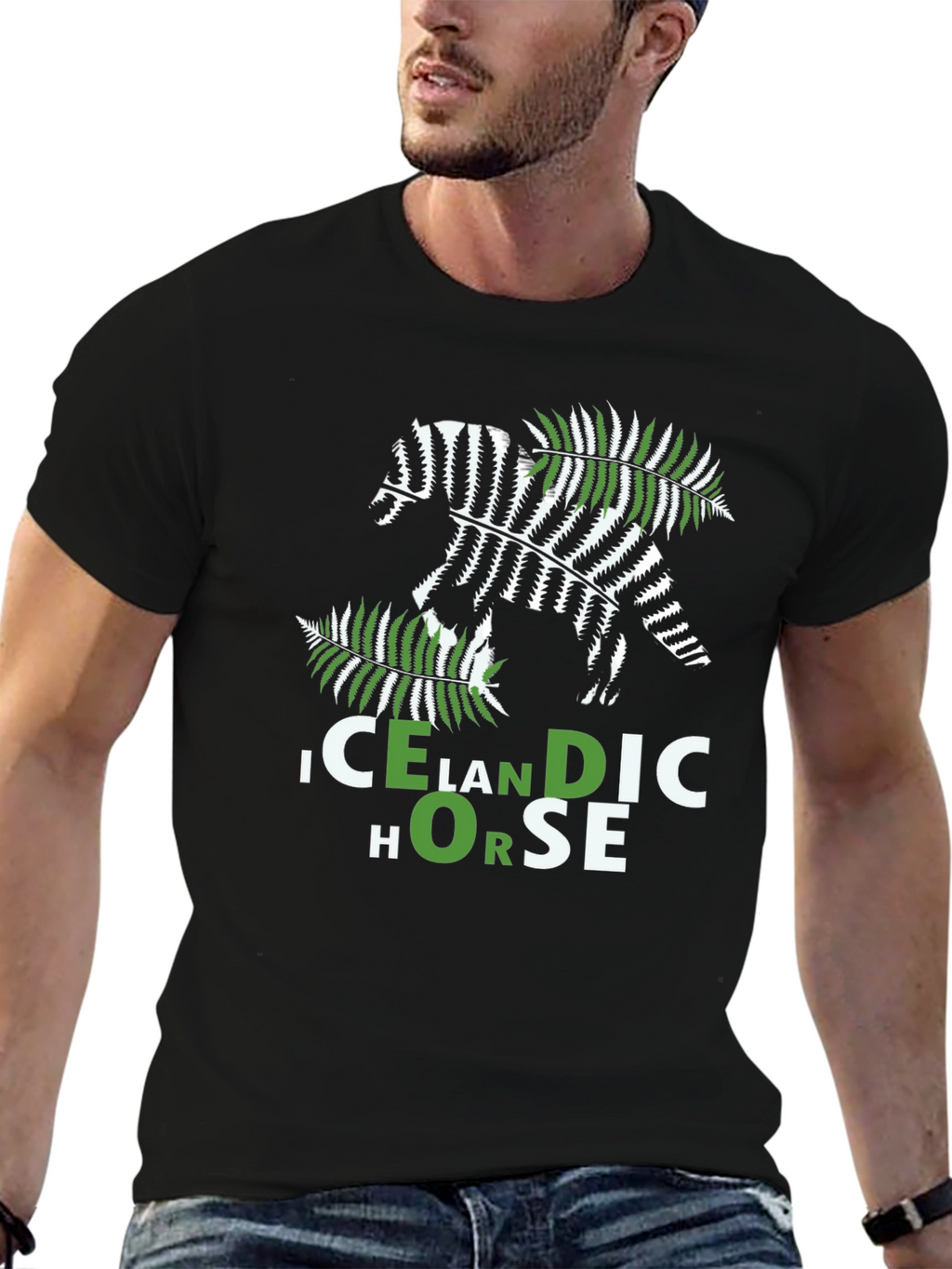 Icelandic Horse Graphic Tee - Nature Inspired Design