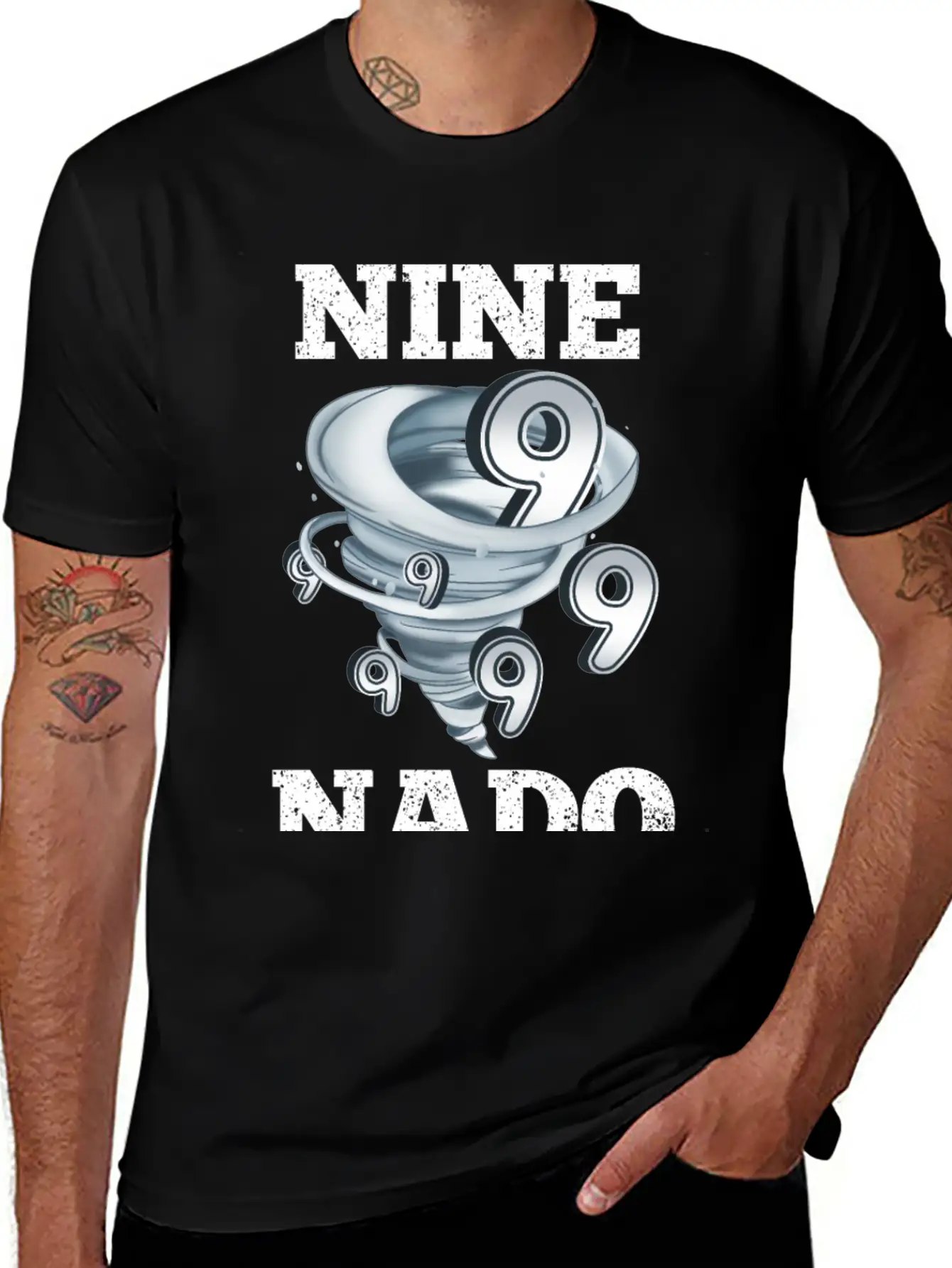9 Birthday Tornado Essential Cotton Tee For Daily Outfits – Unisex Style