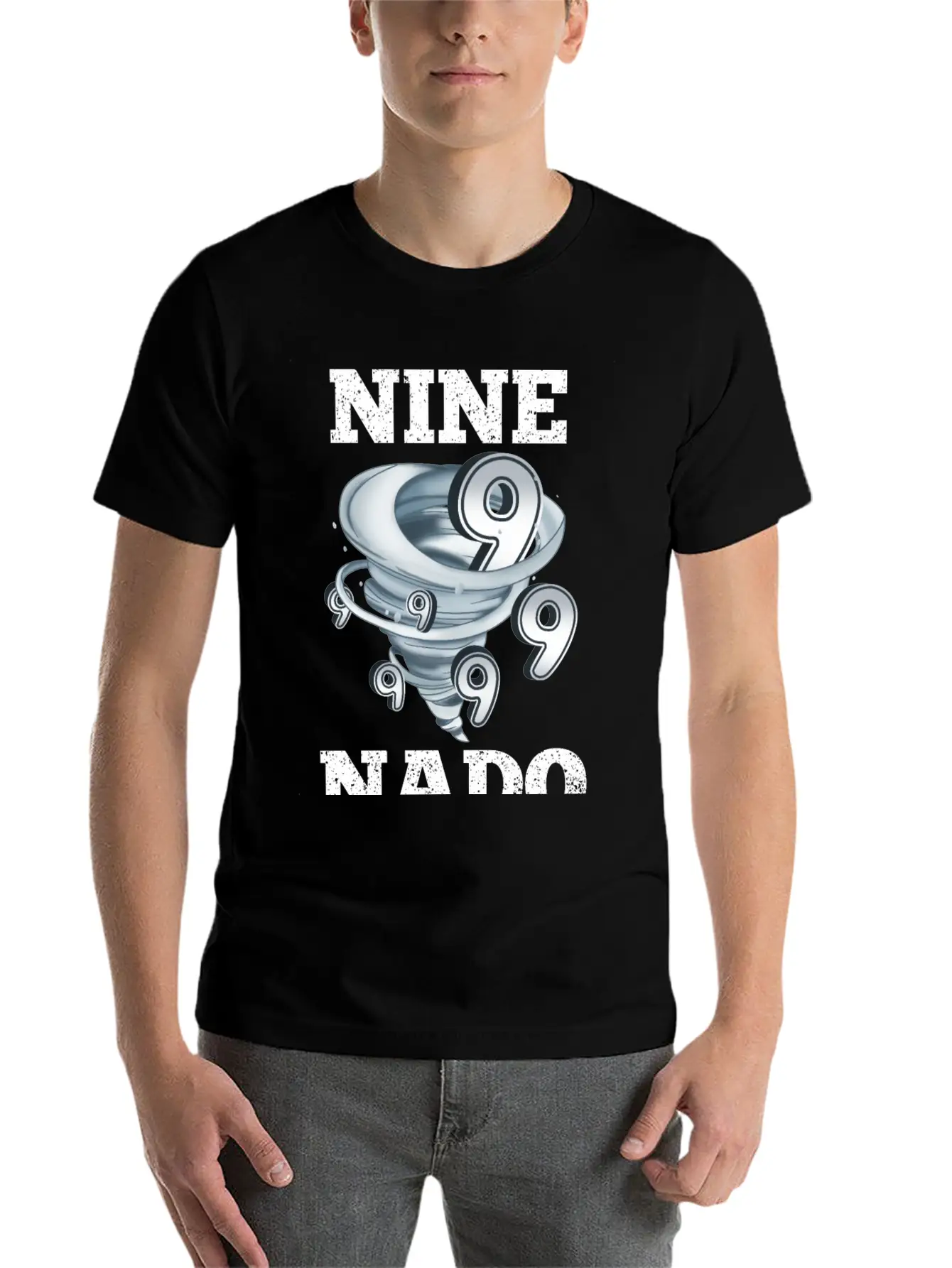 9 Birthday Tornado Essential Cotton Tee For Daily Outfits – Unisex Style