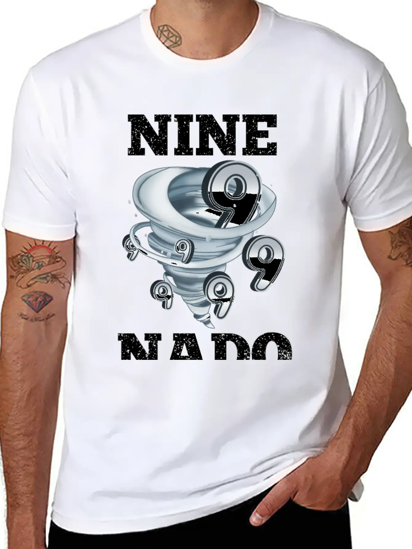 9 Birthday Tornado Essential Cotton Tee For Daily Outfits – Unisex Style