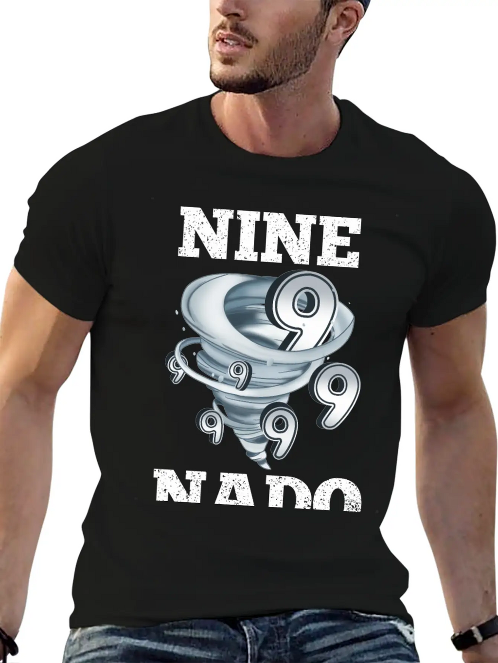 9 Birthday Tornado Essential Cotton Tee For Daily Outfits – Unisex Style