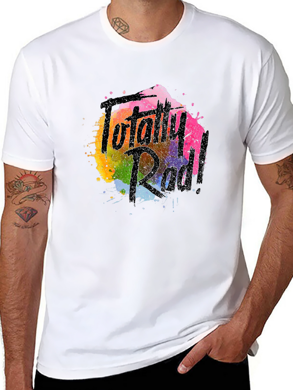 Totally Rad Graphic Print Crewneck T-Shirt