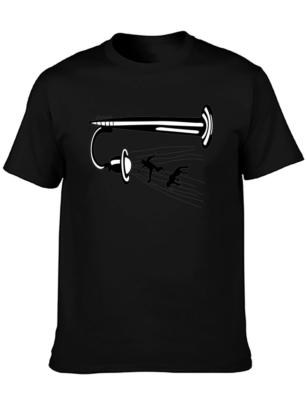 Funny Portal Gun Black T-Shirt