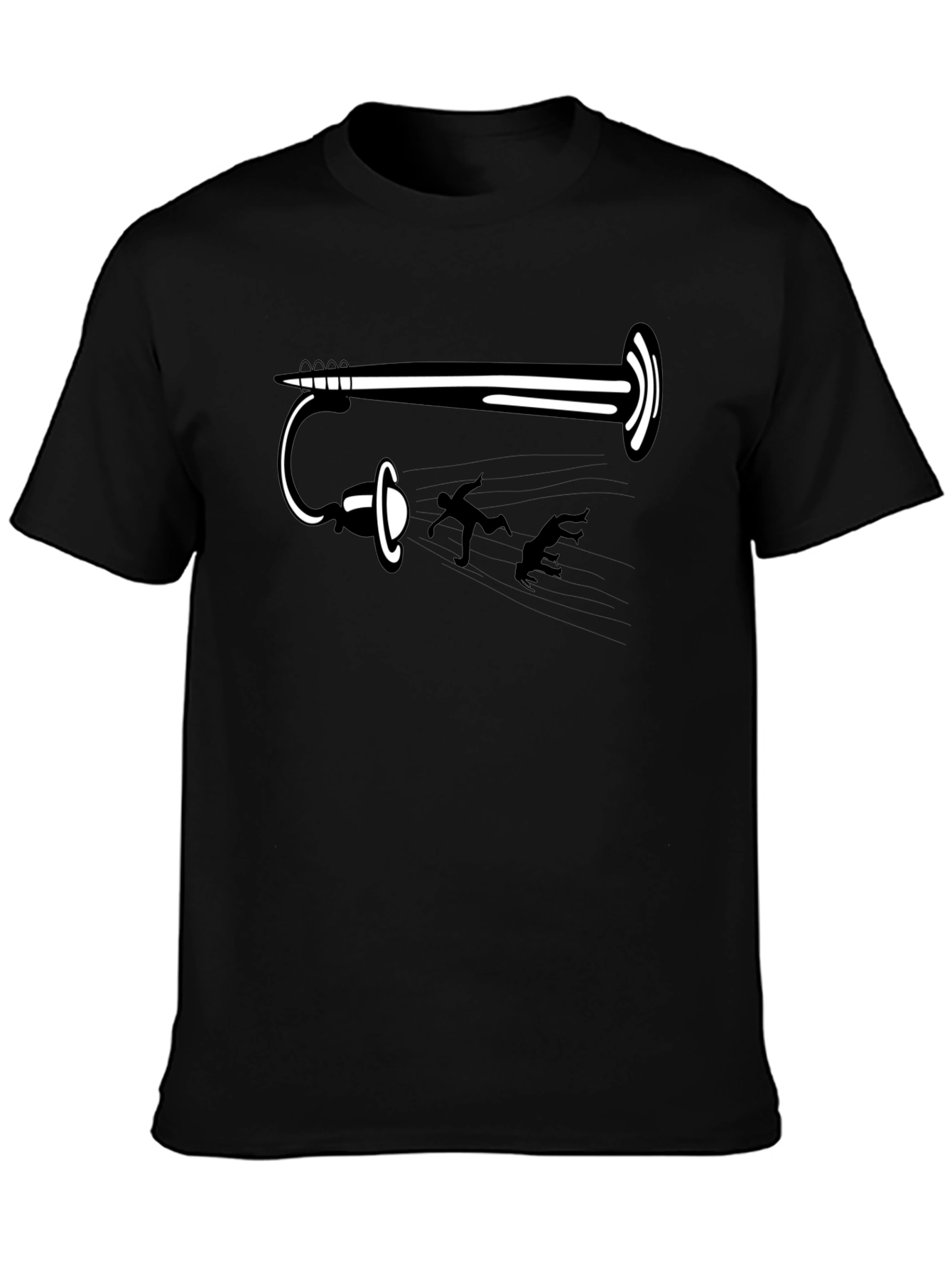 Funny Portal Gun Black T-Shirt