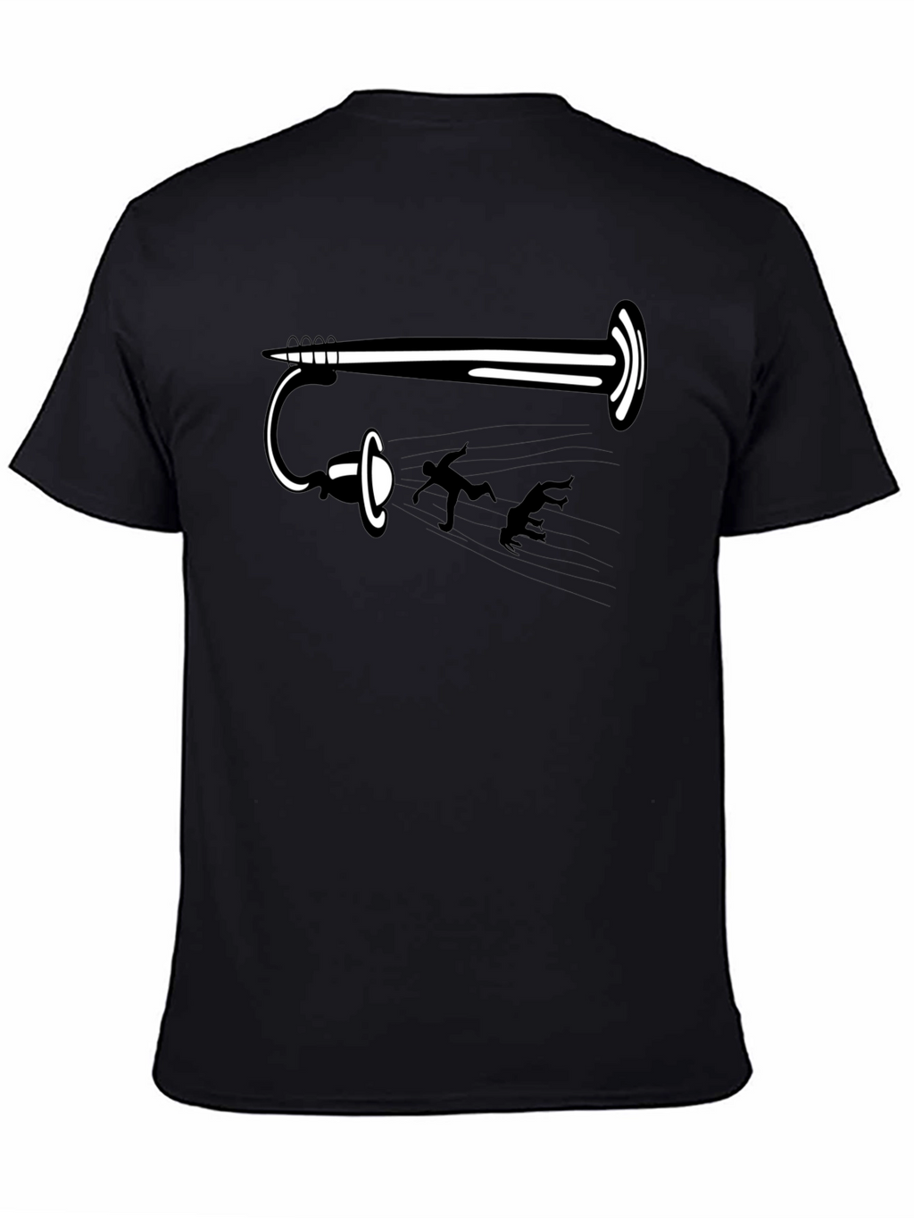 Funny Portal Gun Black T-Shirt