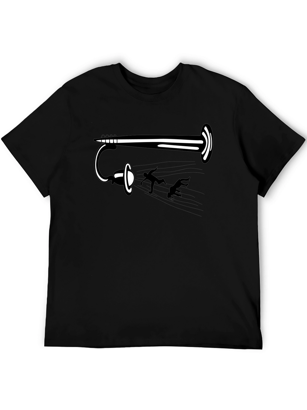 Funny Portal Gun Black T-Shirt