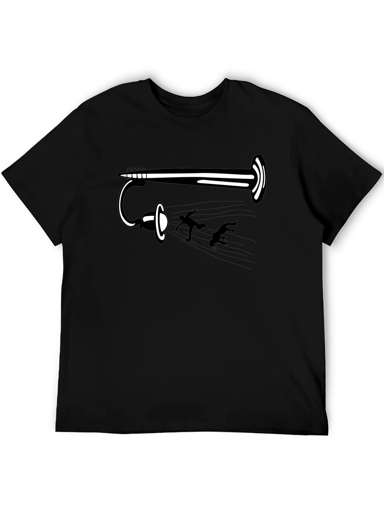 Funny Portal Gun Black T-Shirt