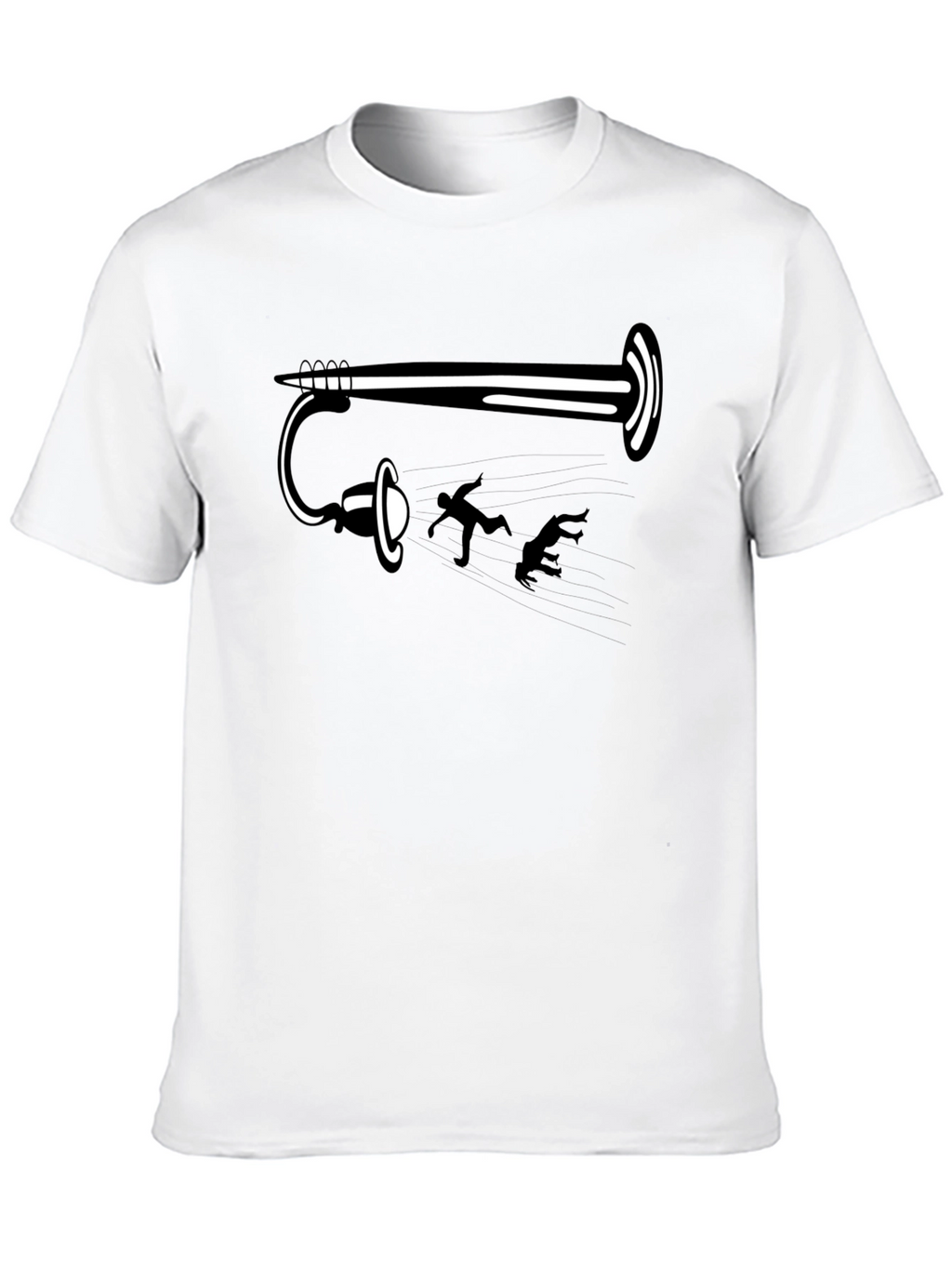 Funny Portal Gun Black T-Shirt