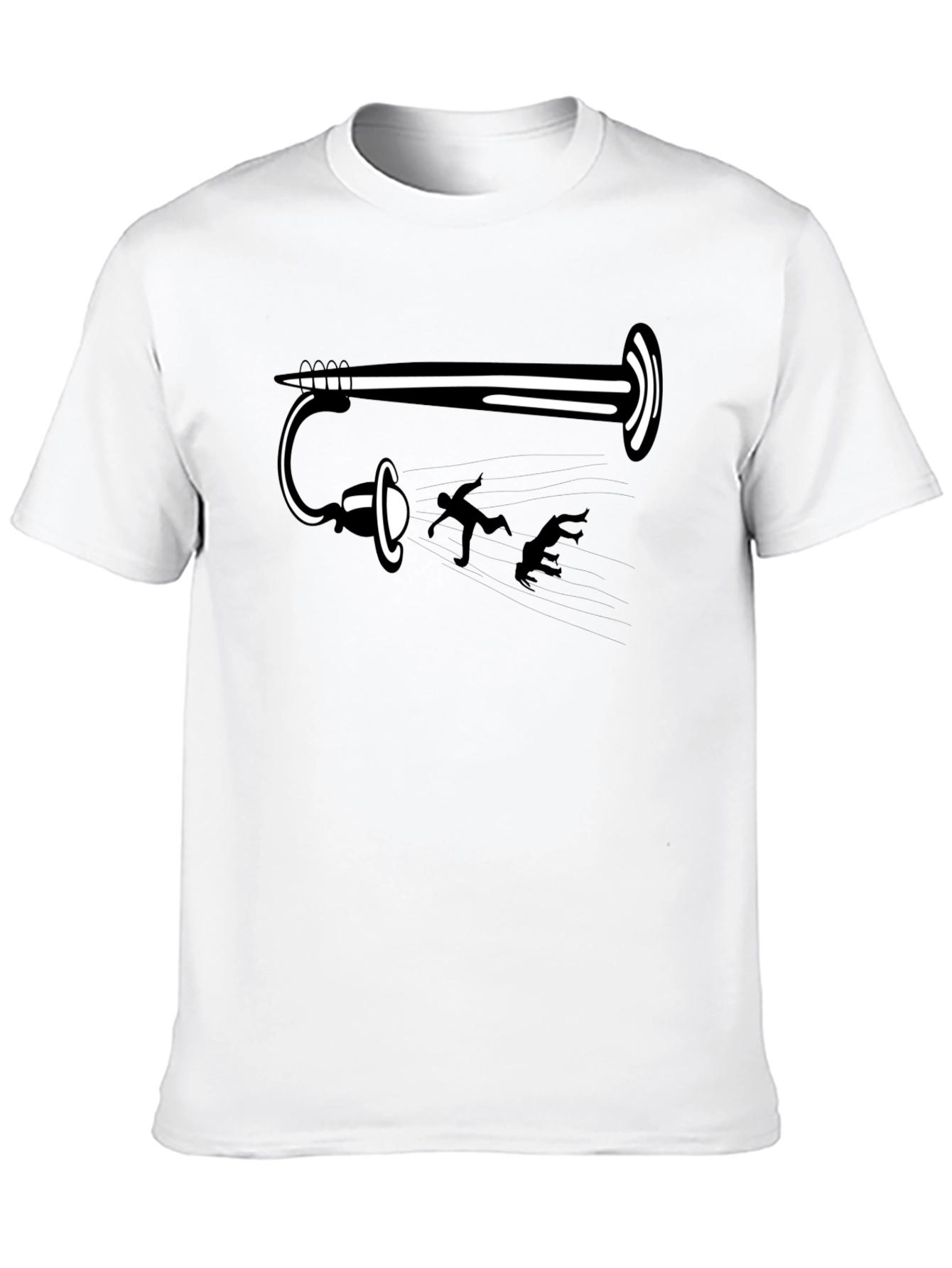 Funny Portal Gun Black T-Shirt