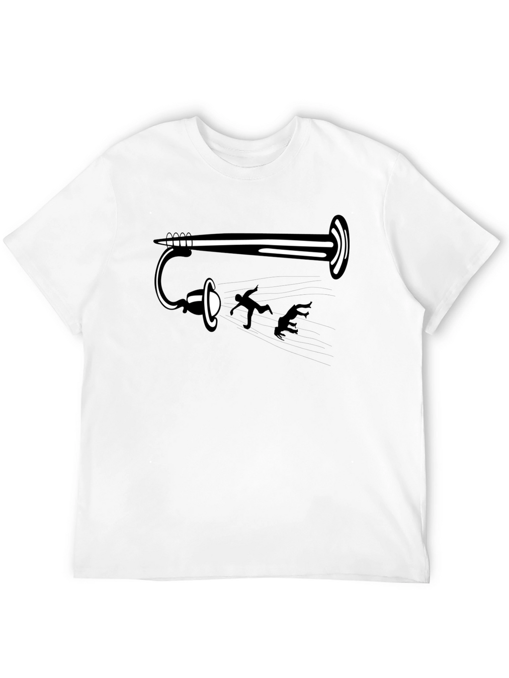 Funny Portal Gun Black T-Shirt