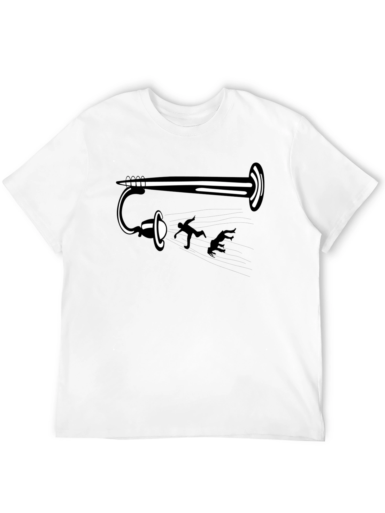Funny Portal Gun Black T-Shirt